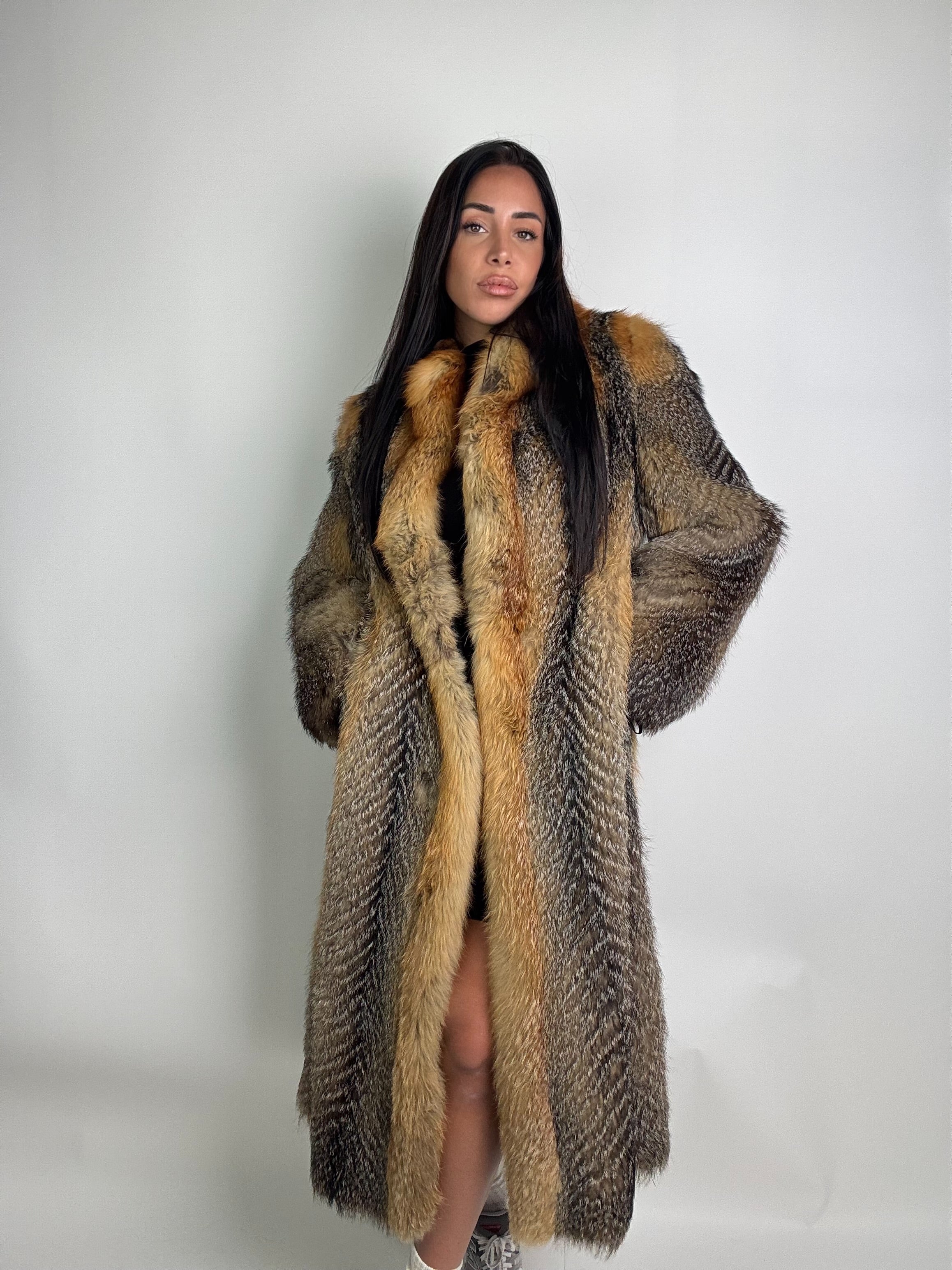 Cappotto in volpe della virginia N908