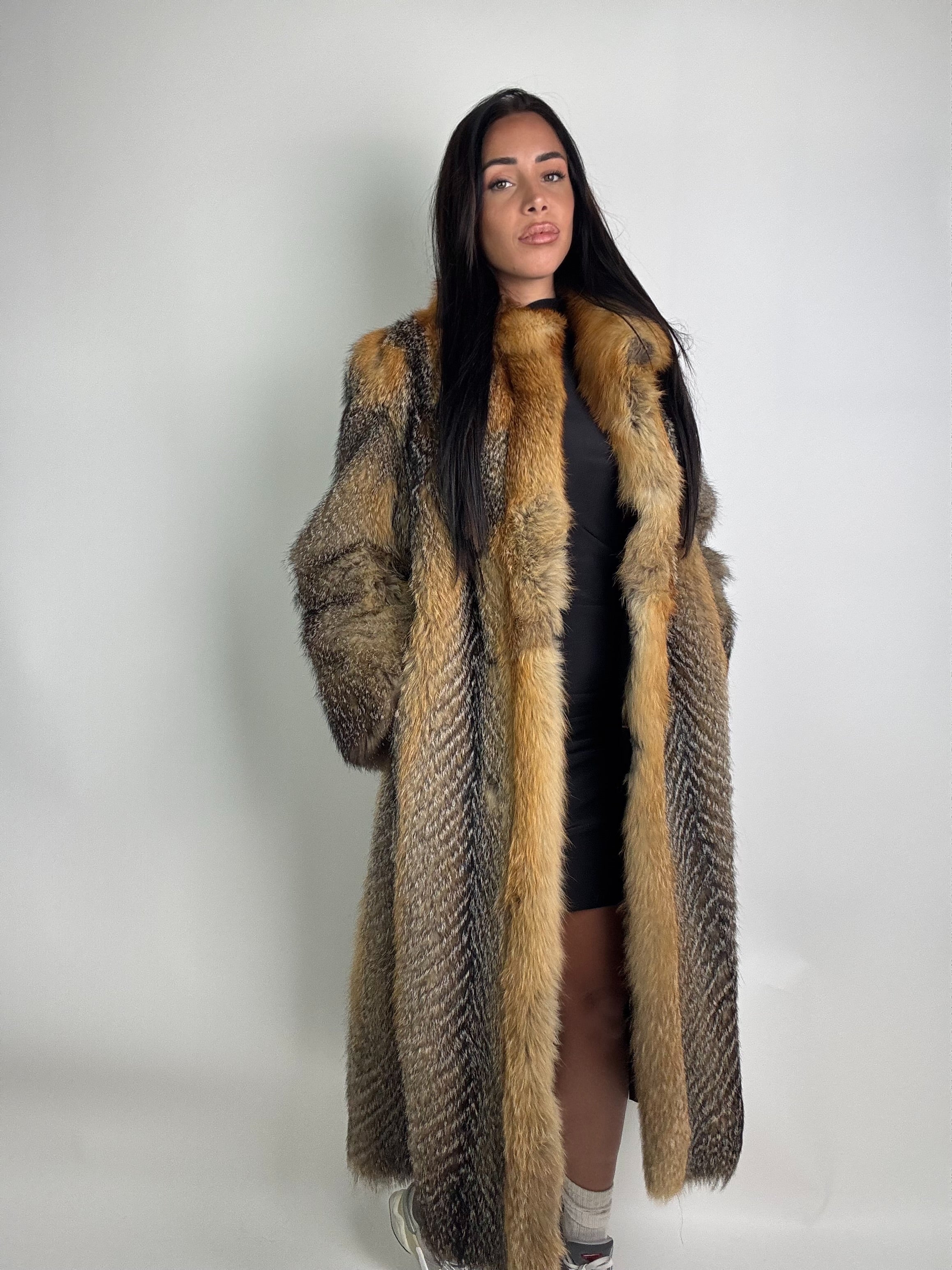 Cappotto in volpe della virginia N908