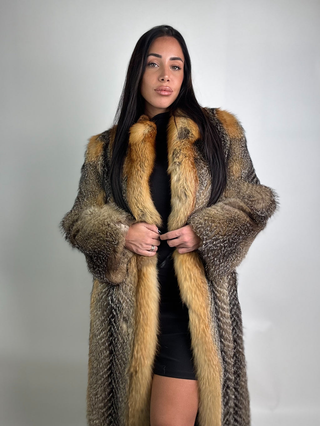 Cappotto in volpe della virginia N908