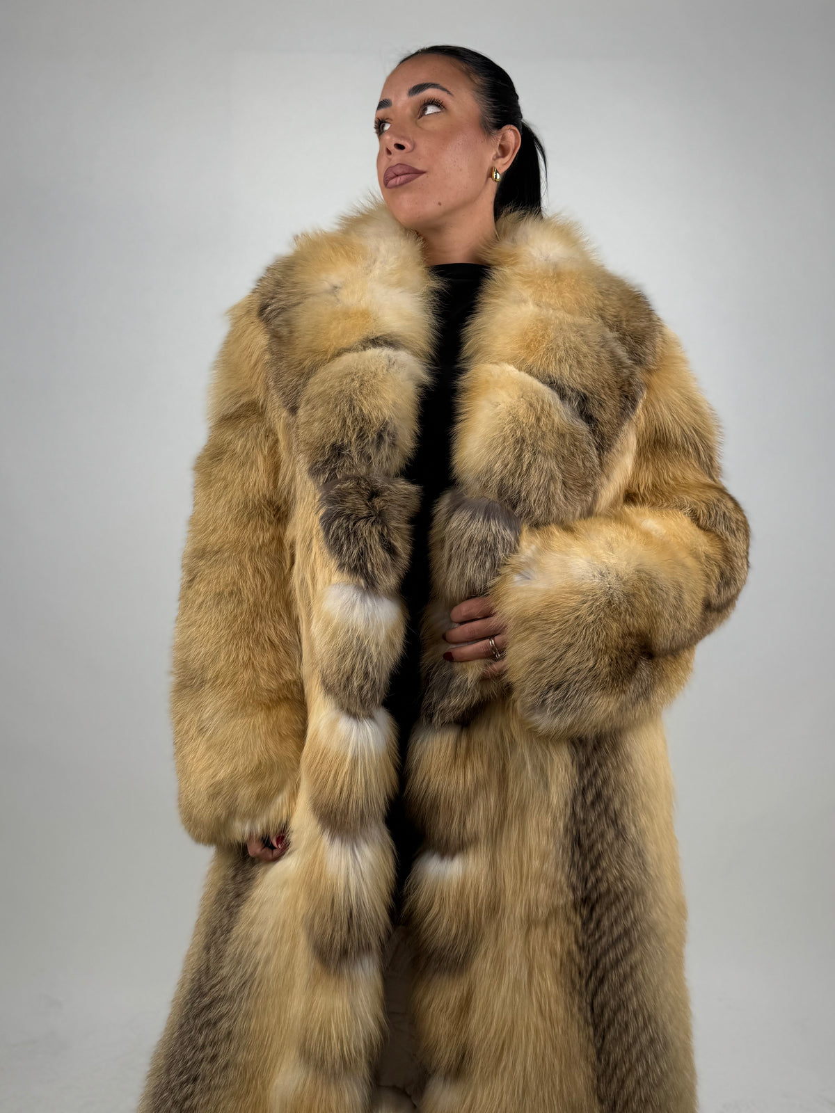 Cappotto in volpe golden N234