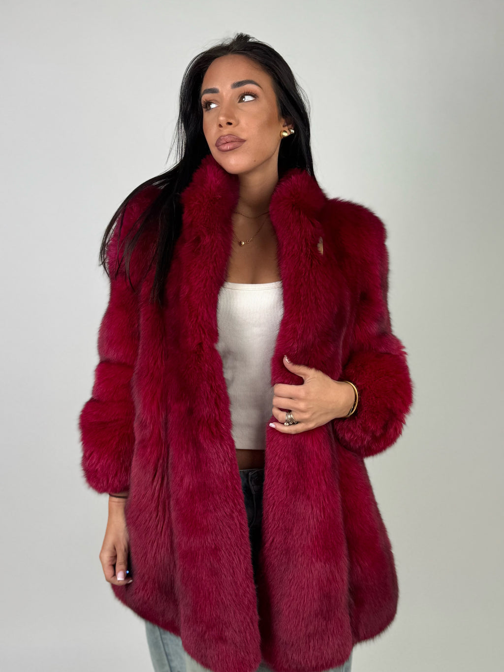 Giacca in volpe della groenlandia N616