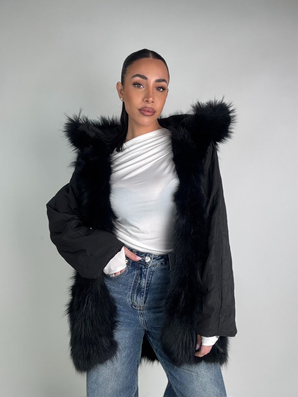 Mink Bomber Jacket