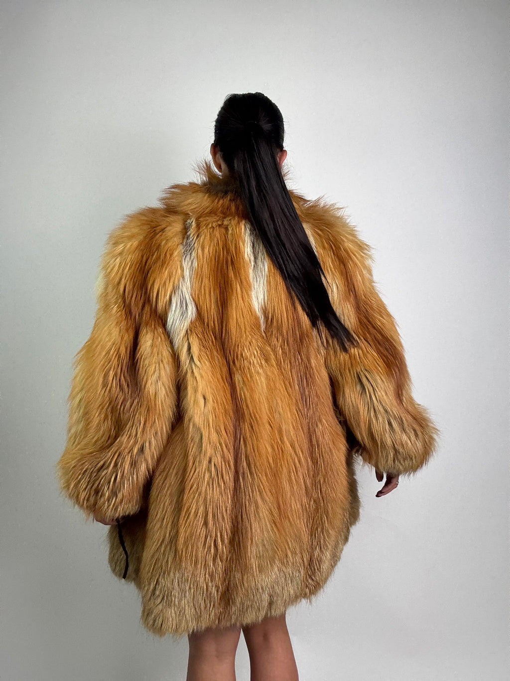 Cappotto in volpe gold N909
