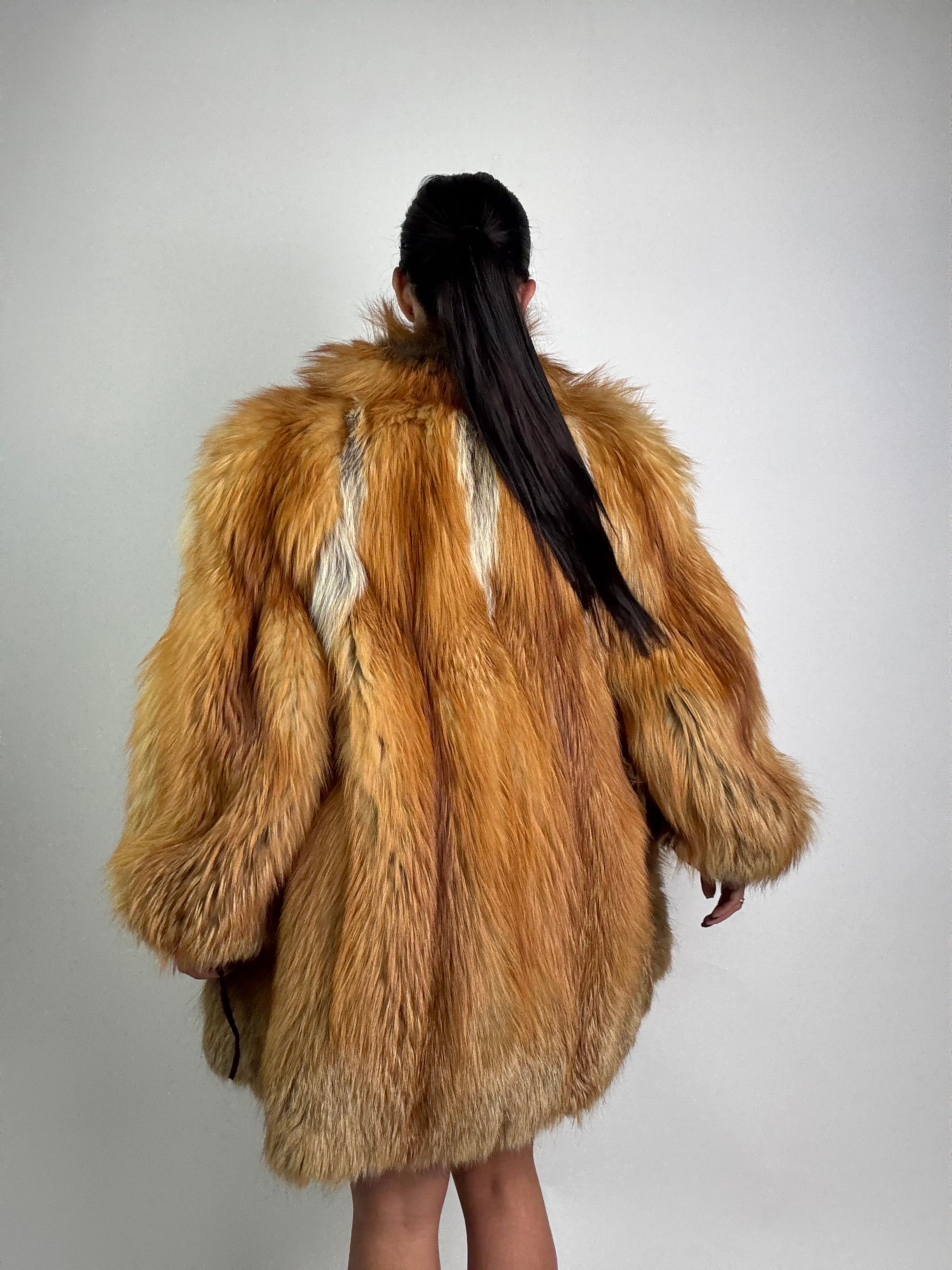Cappotto in volpe gold N909