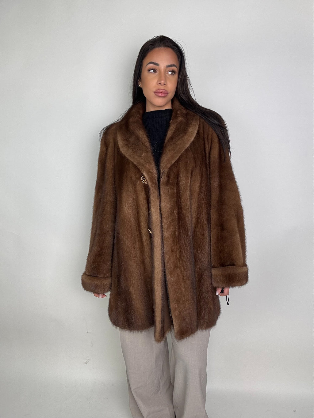 Cappotto in visone N419