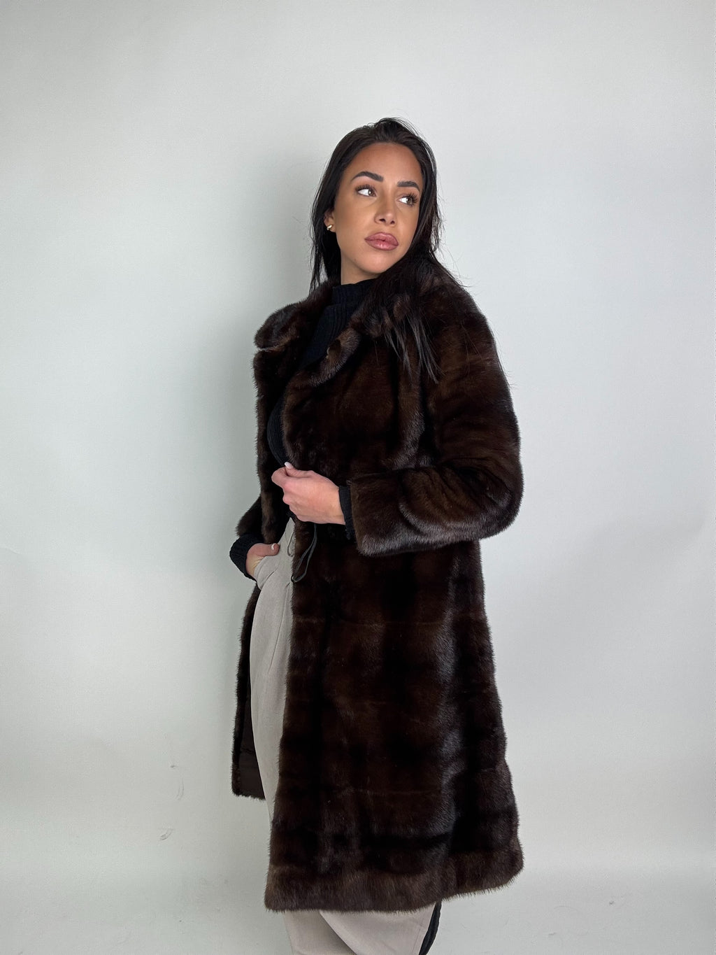 Cappotto in visone N420