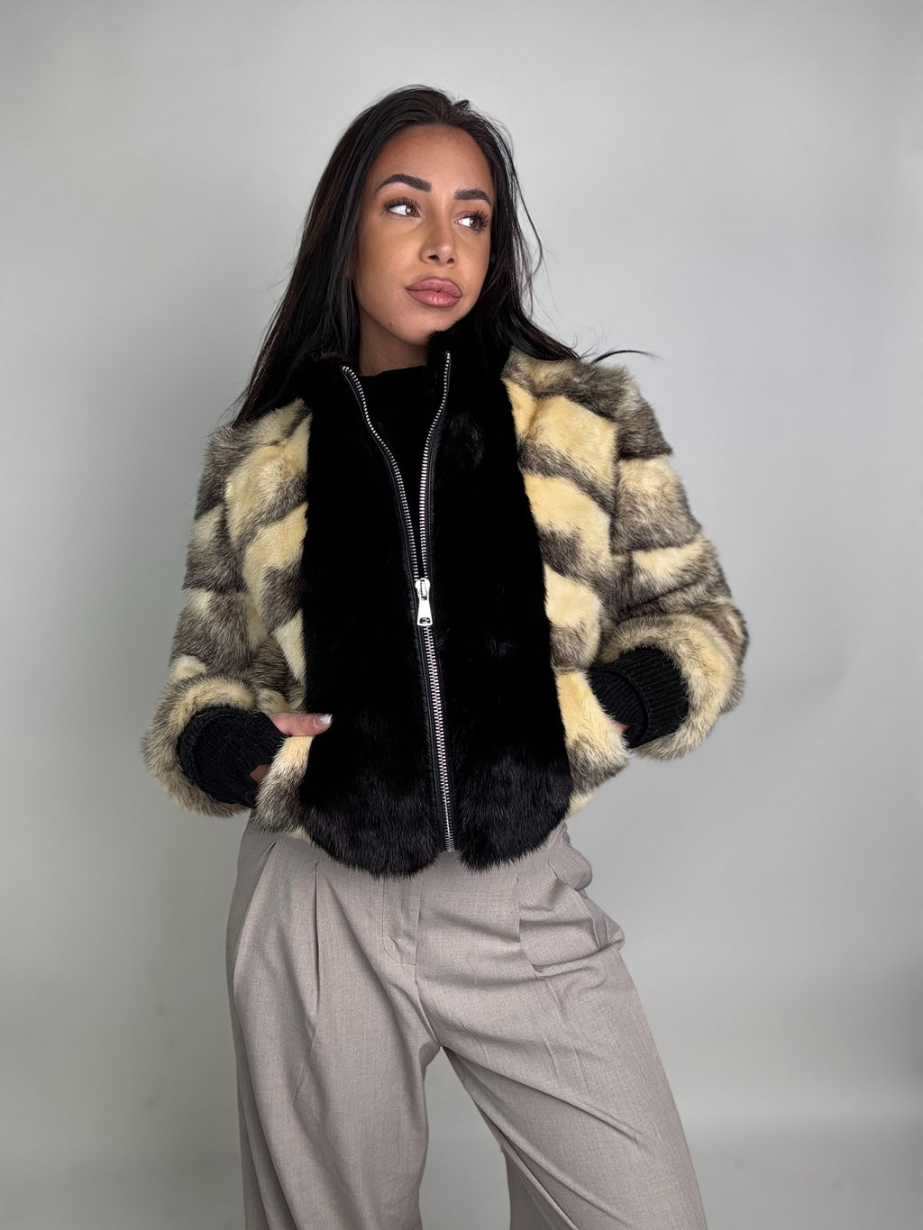 Mink Bomber Jacket