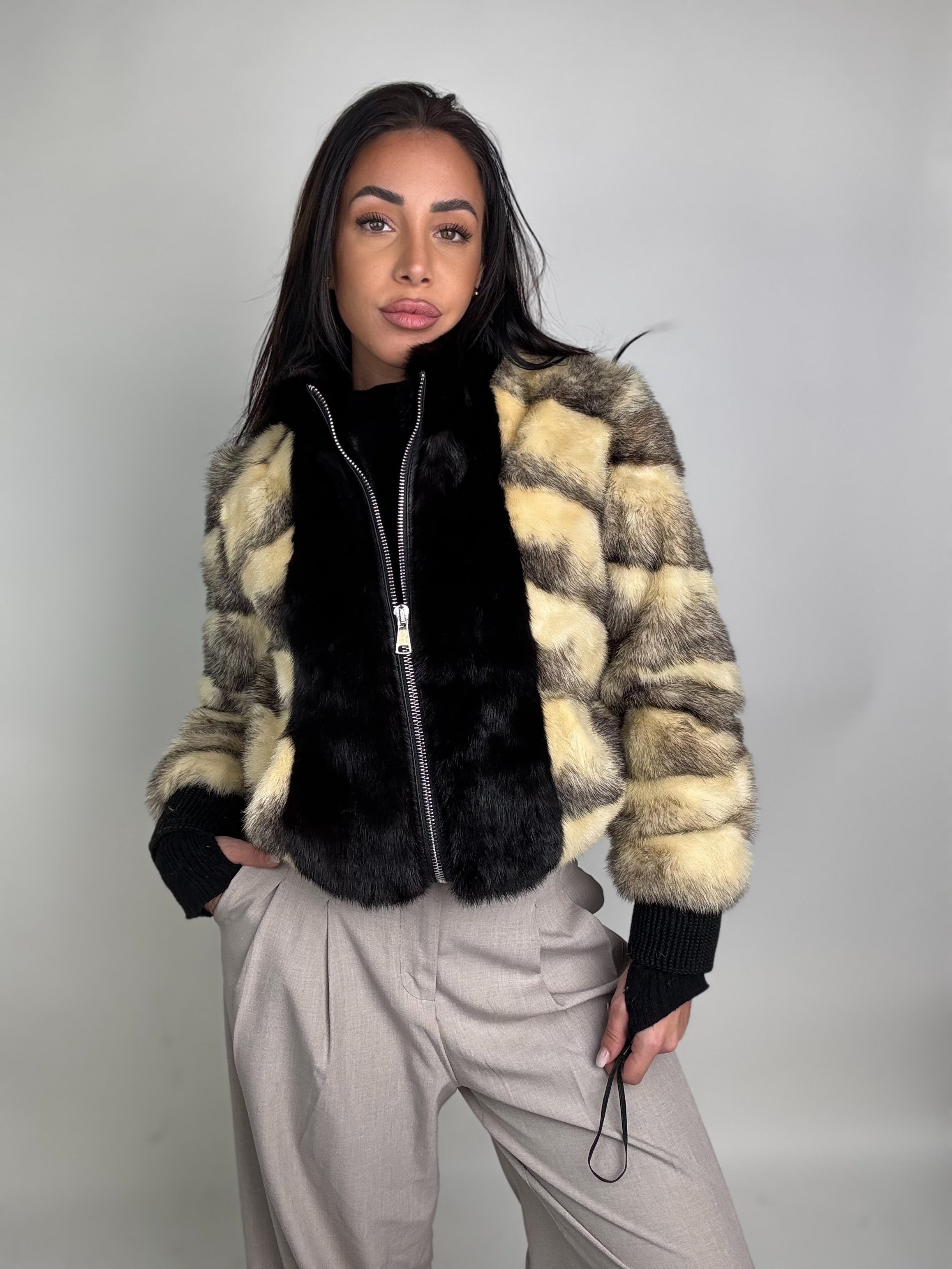 Mink Bomber Jacket