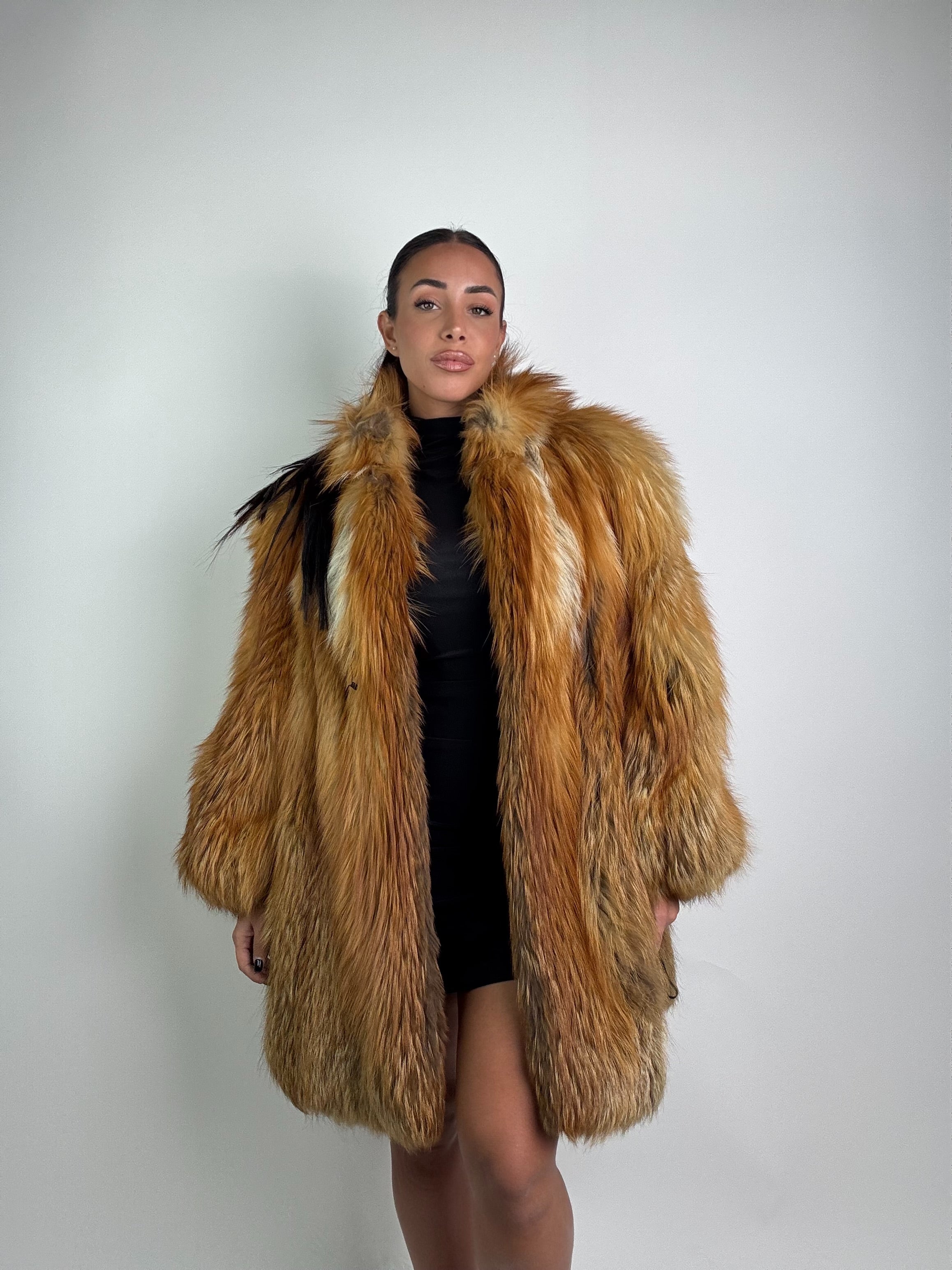 Cappotto in volpe gold N909