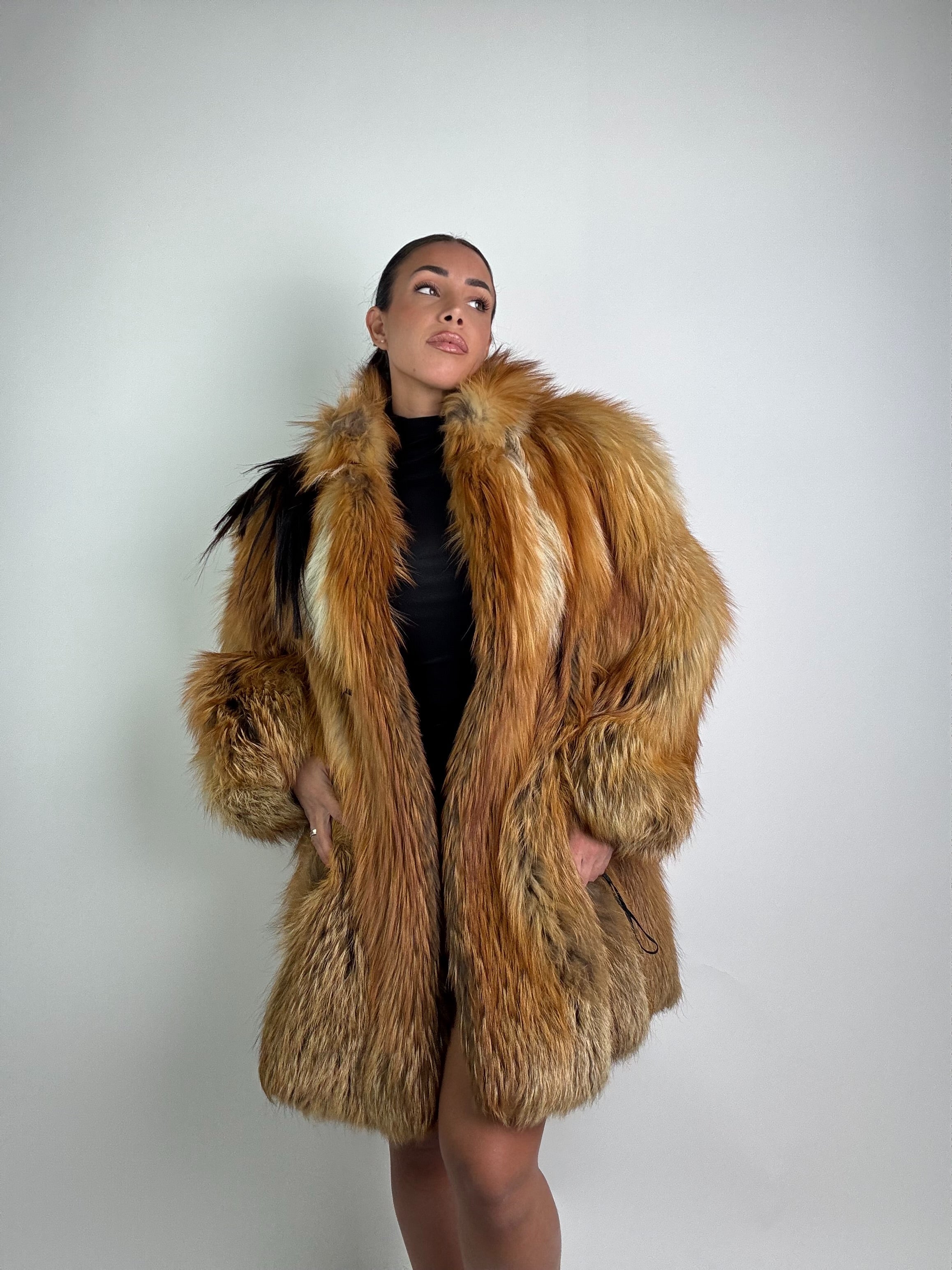 Cappotto in volpe gold N909