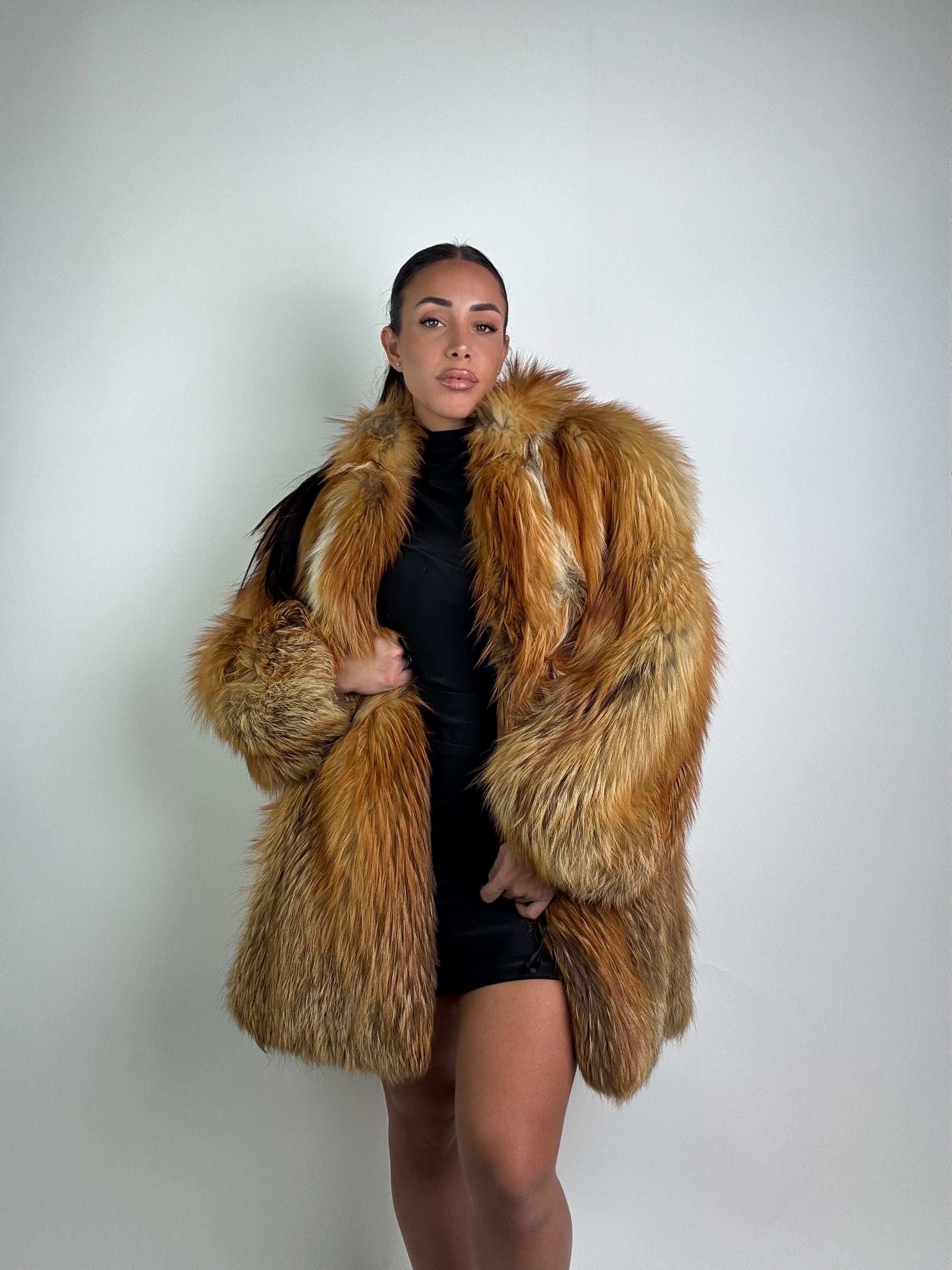 Cappotto in volpe gold N909