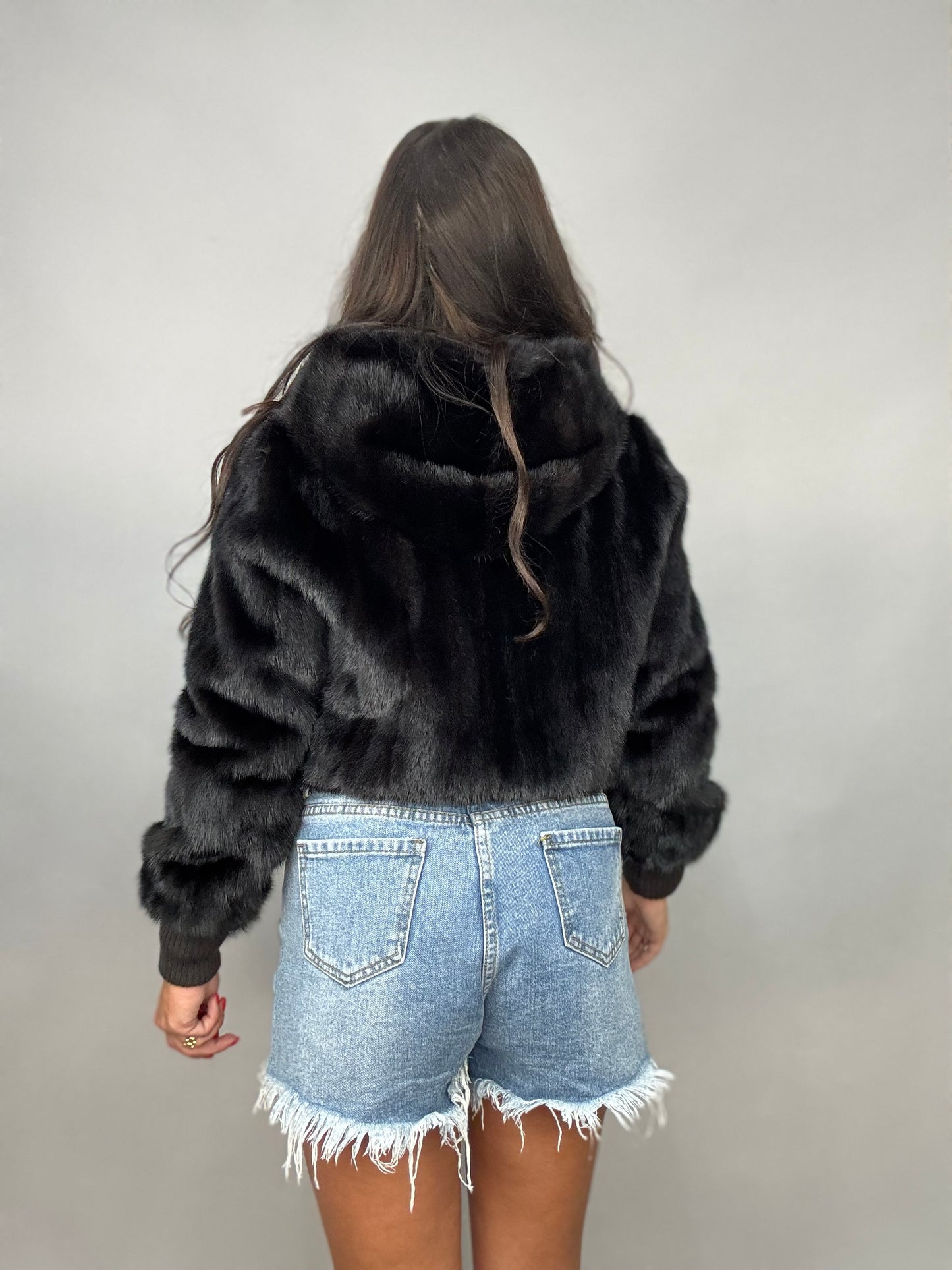 Mink Bomber Jacket