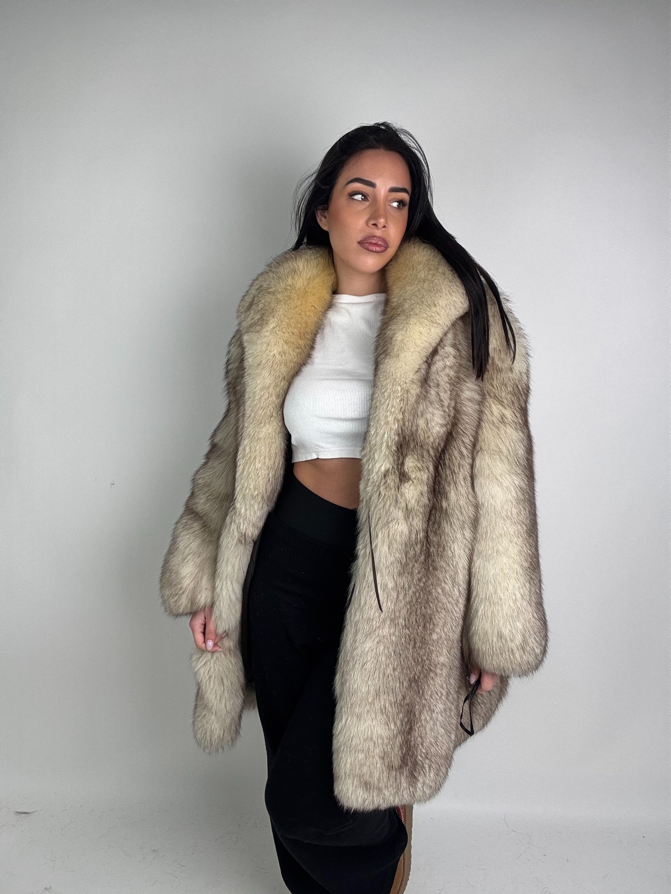 Giacca in volpe della groenlandia N411