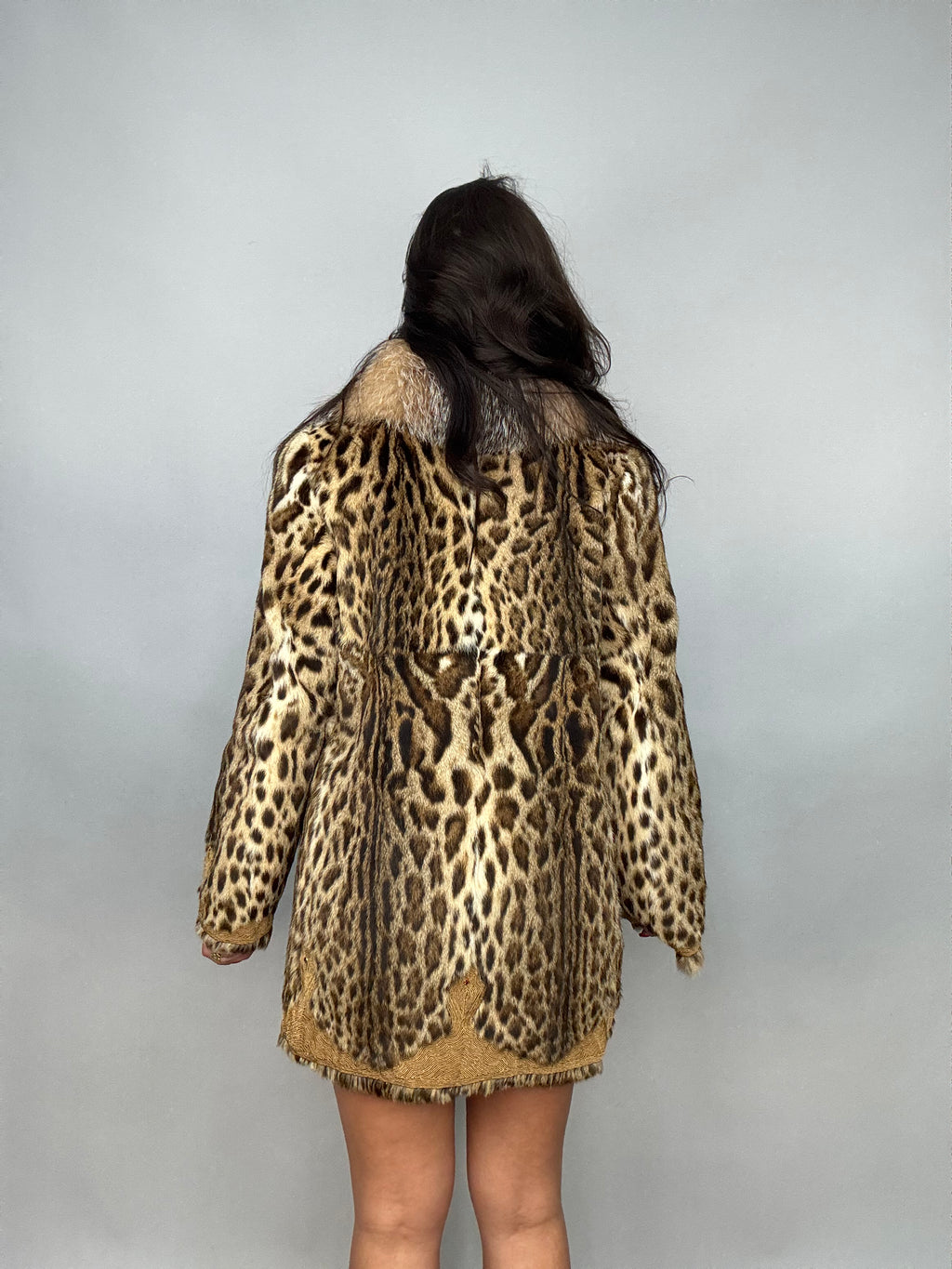 Giacca di giaguaro e volpe