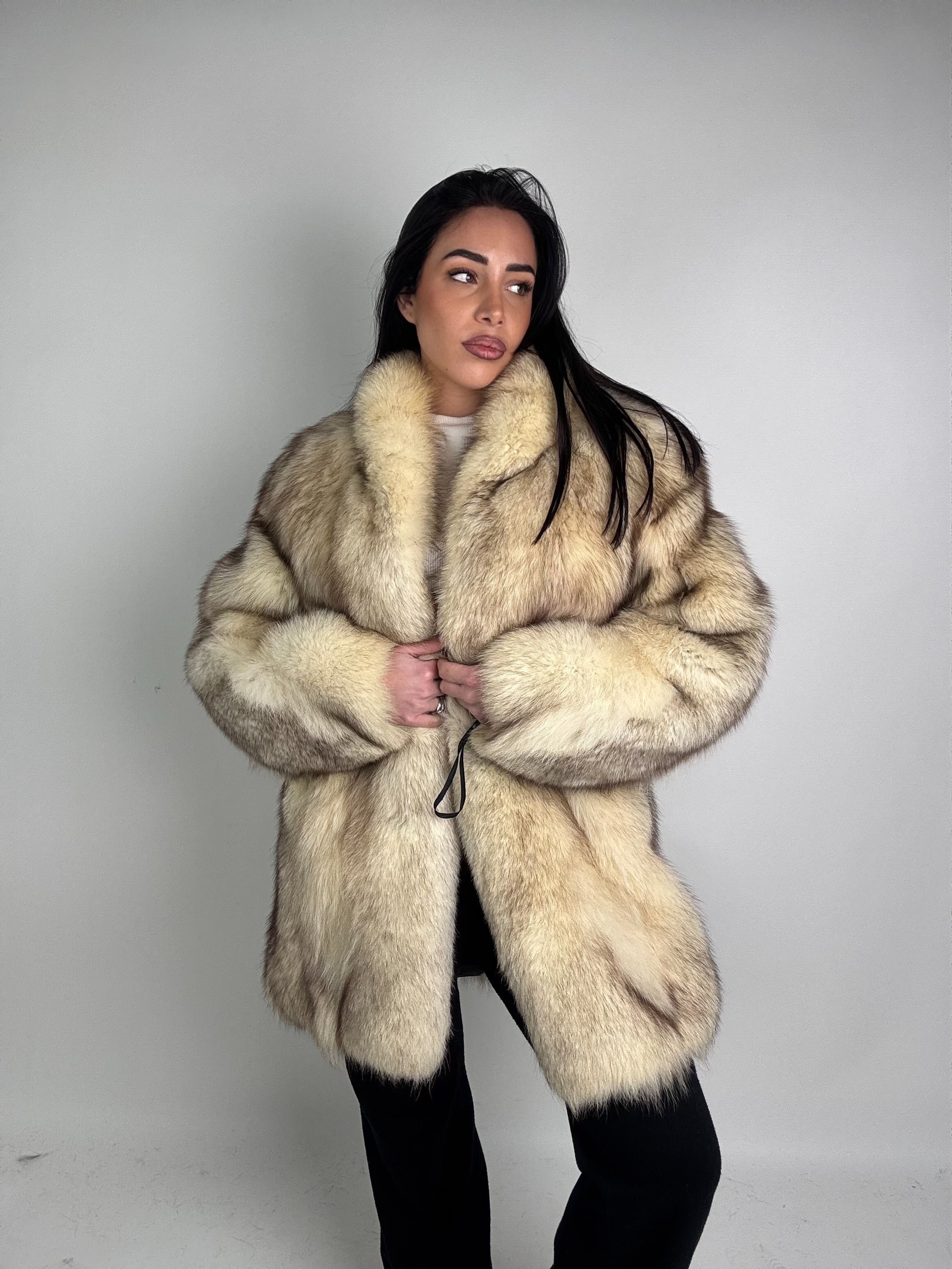 Giacca in volpe della groenlandia N412