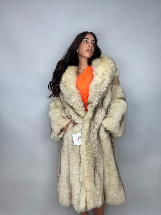 Cappotto in volpe della groenlandia