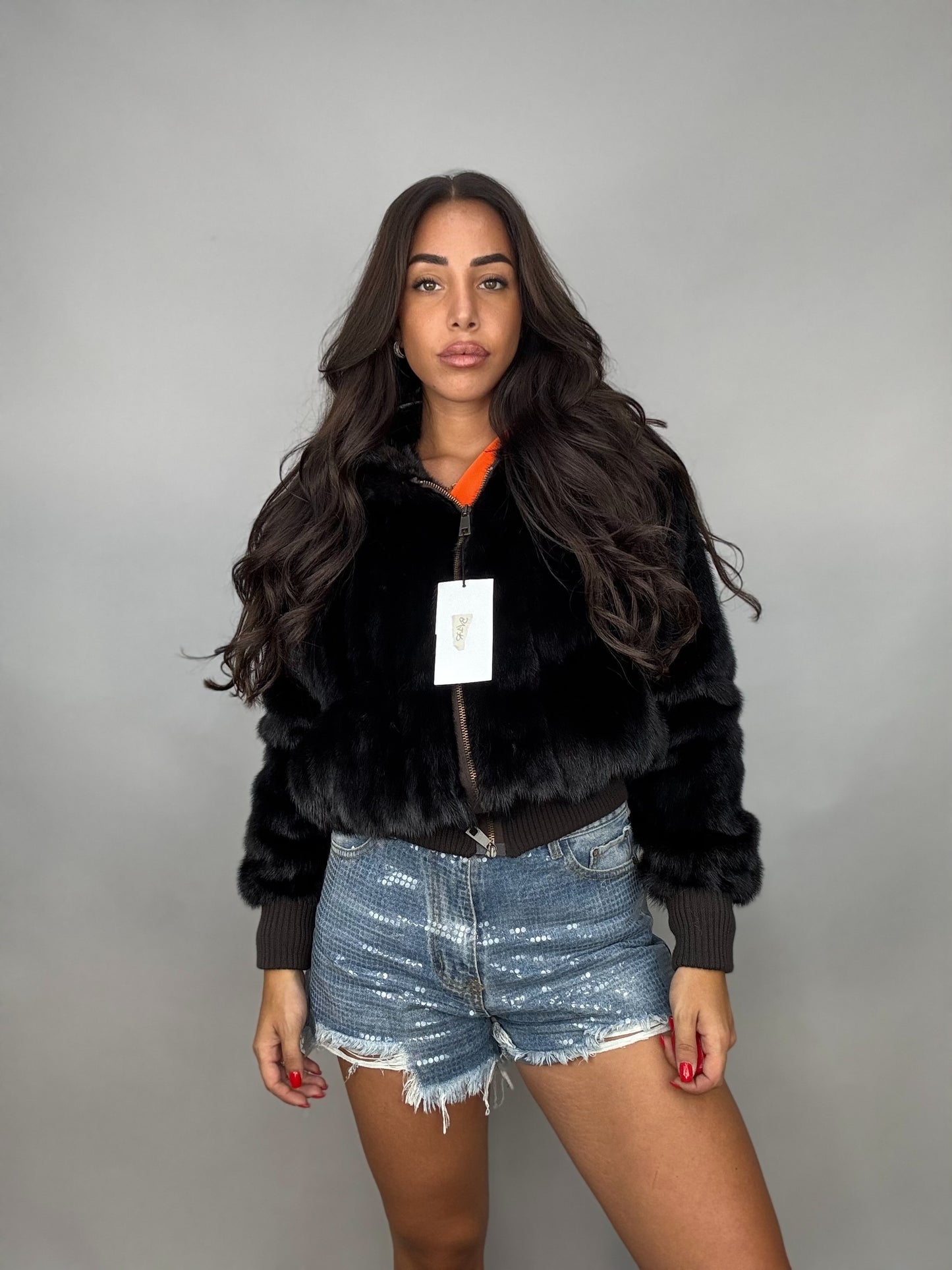 Mink Bomber Jacket