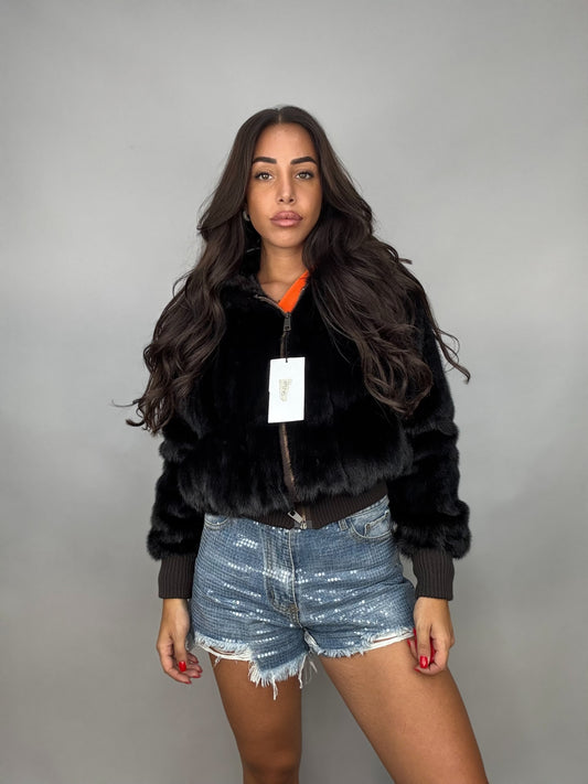 Mink Bomber Jacket