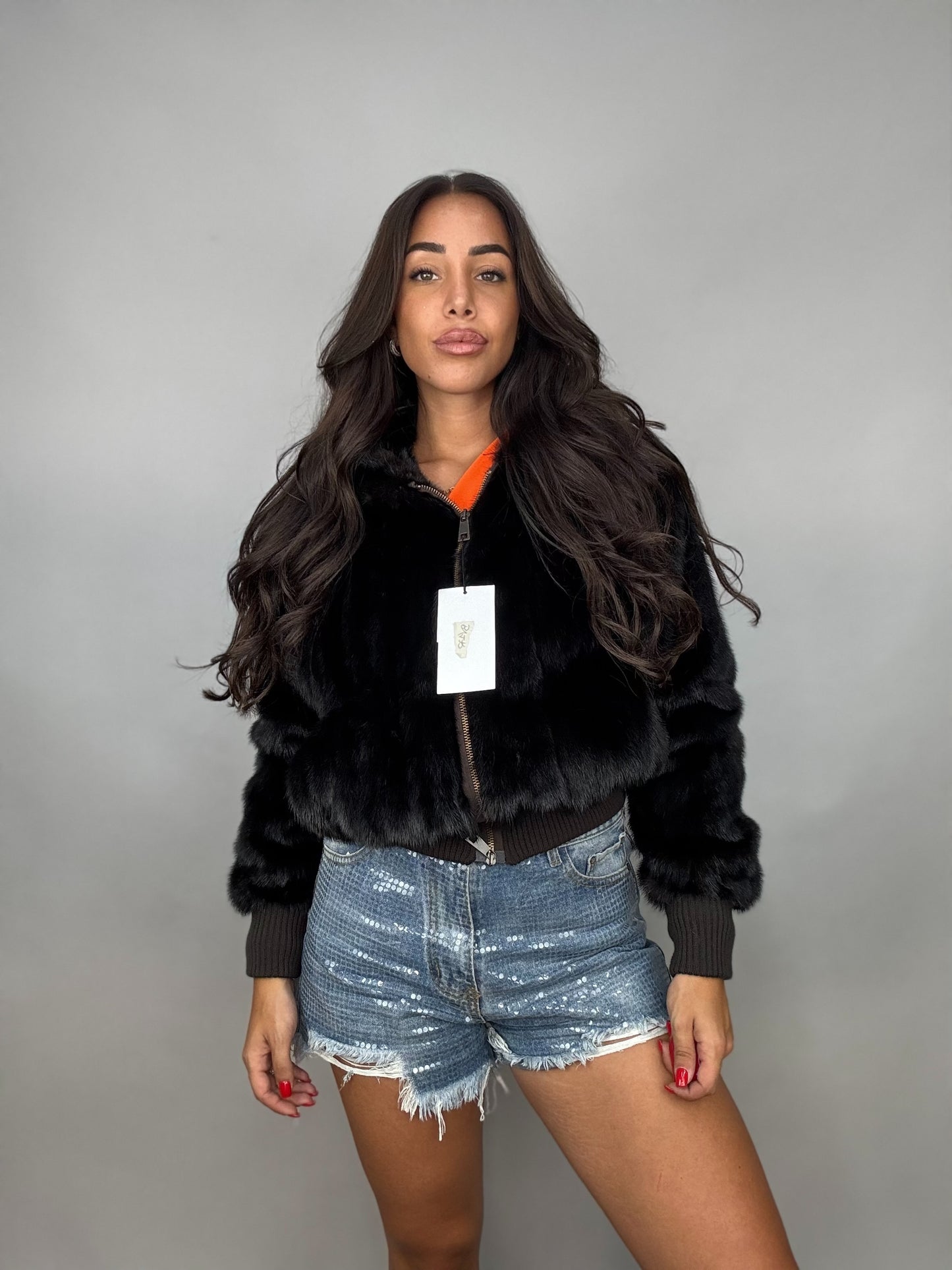 Mink Bomber Jacket