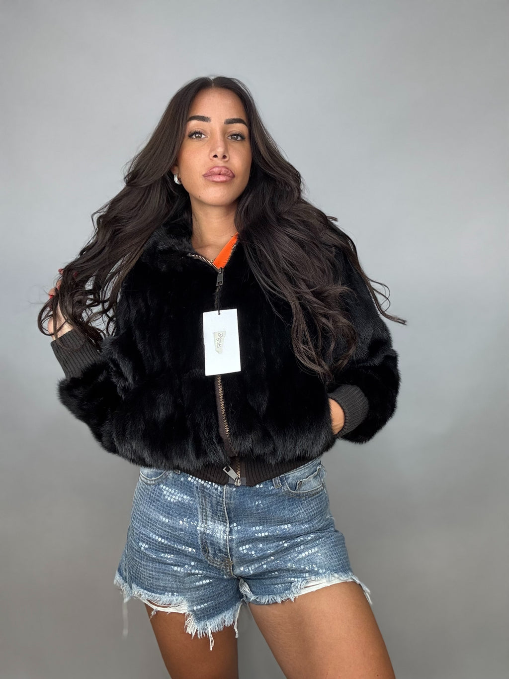 Mink Bomber Jacket