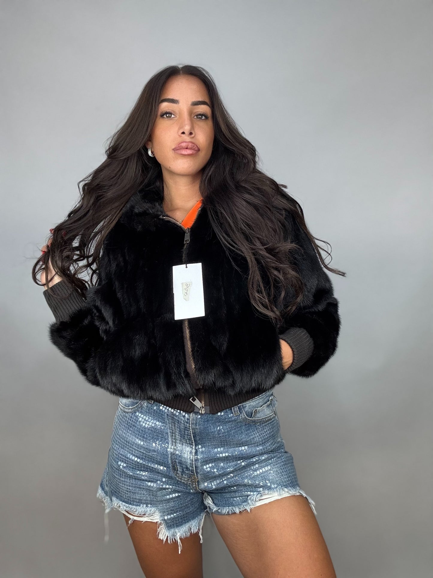 Mink Bomber Jacket