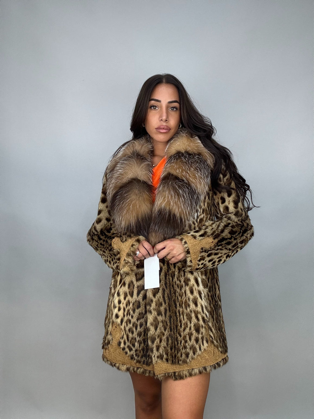 Giacca di giaguaro e volpe