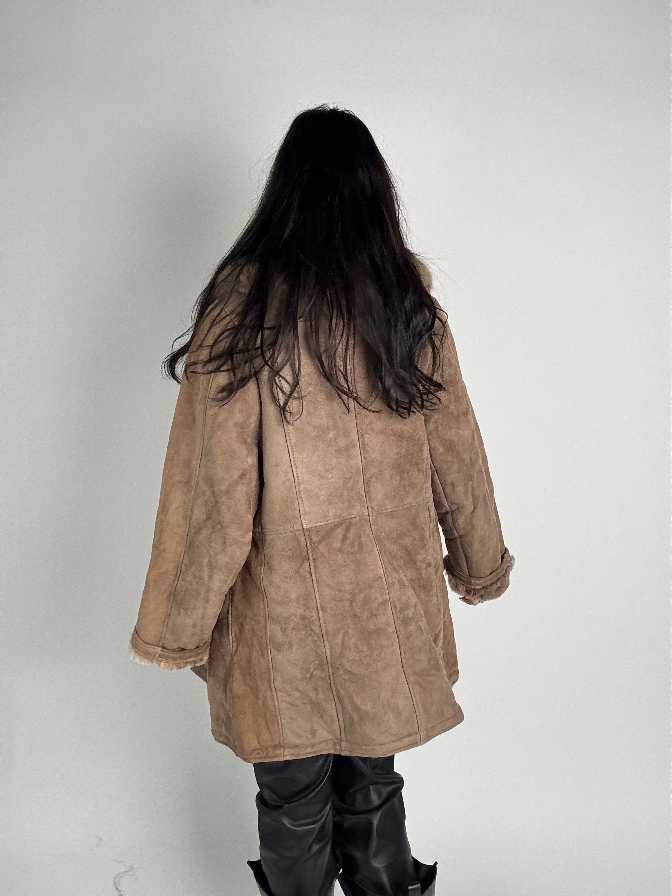 Shearling coat e volpe N198