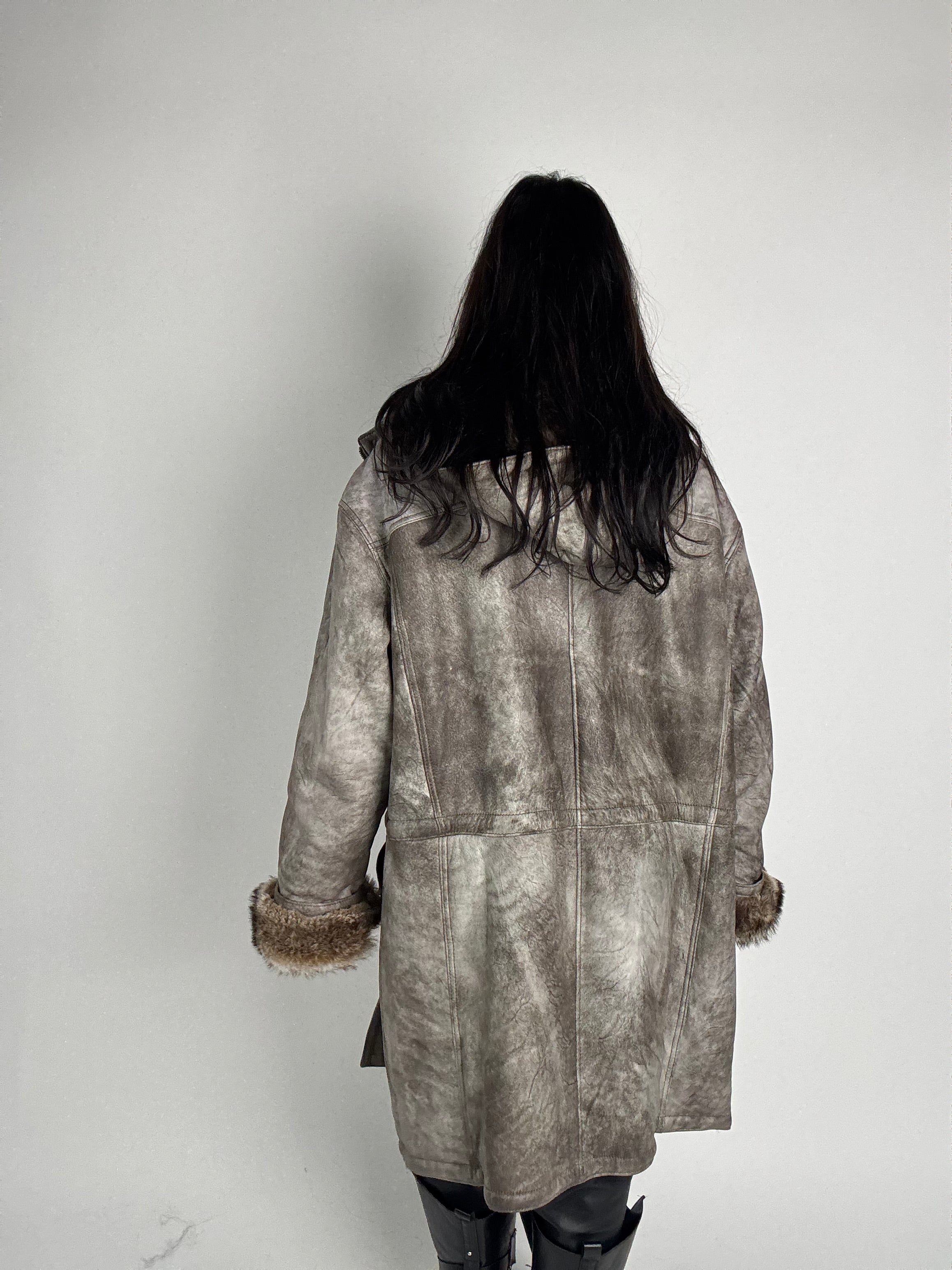Shearling coat e marmotta N199