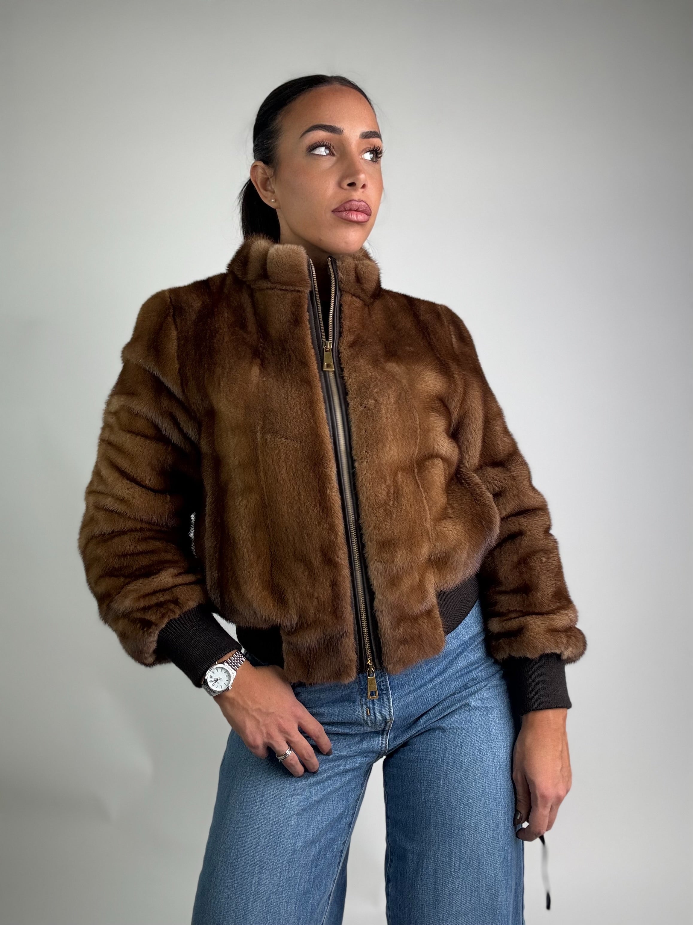 Bomber in visone N82