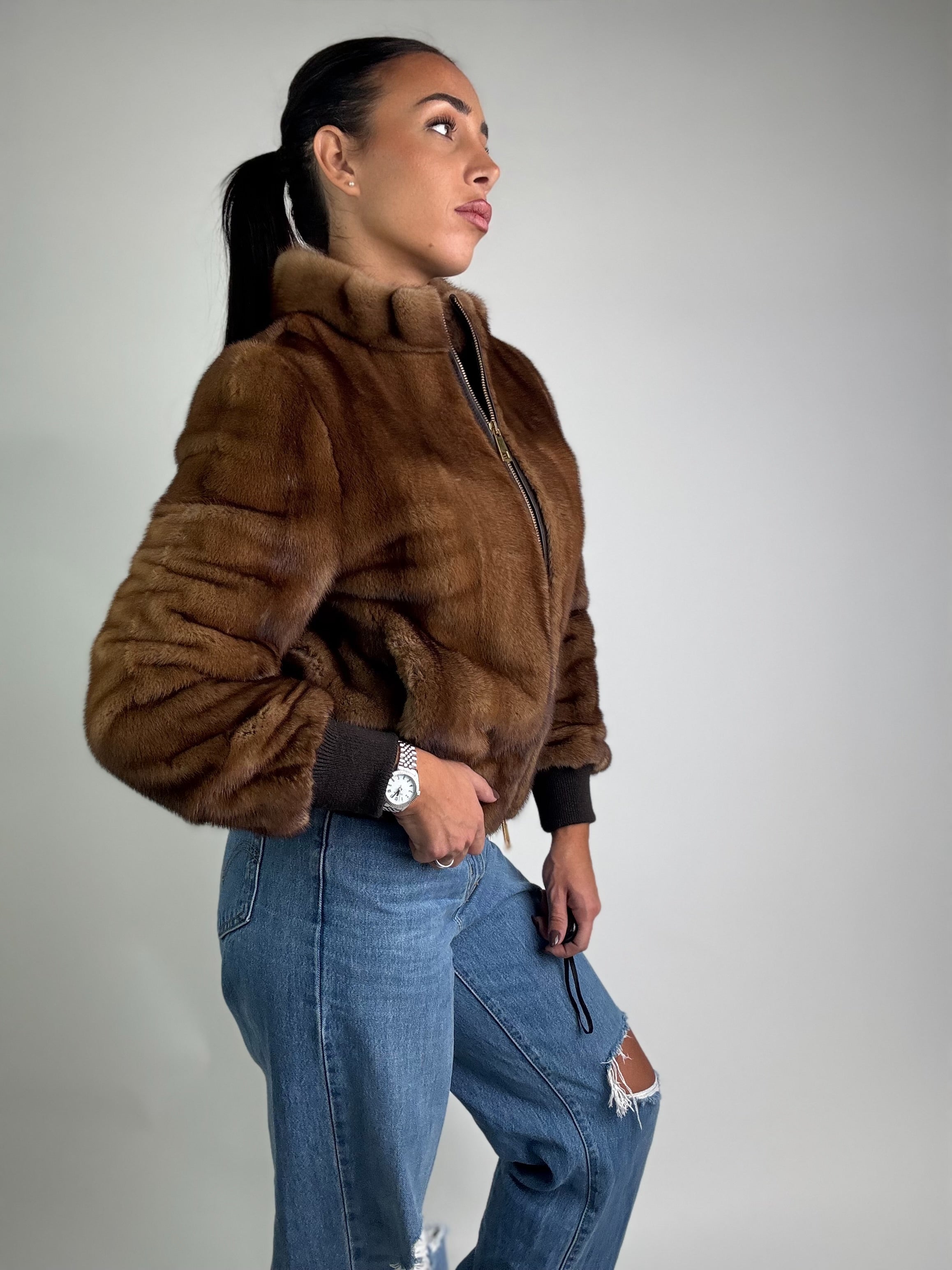 Bomber in visone N82