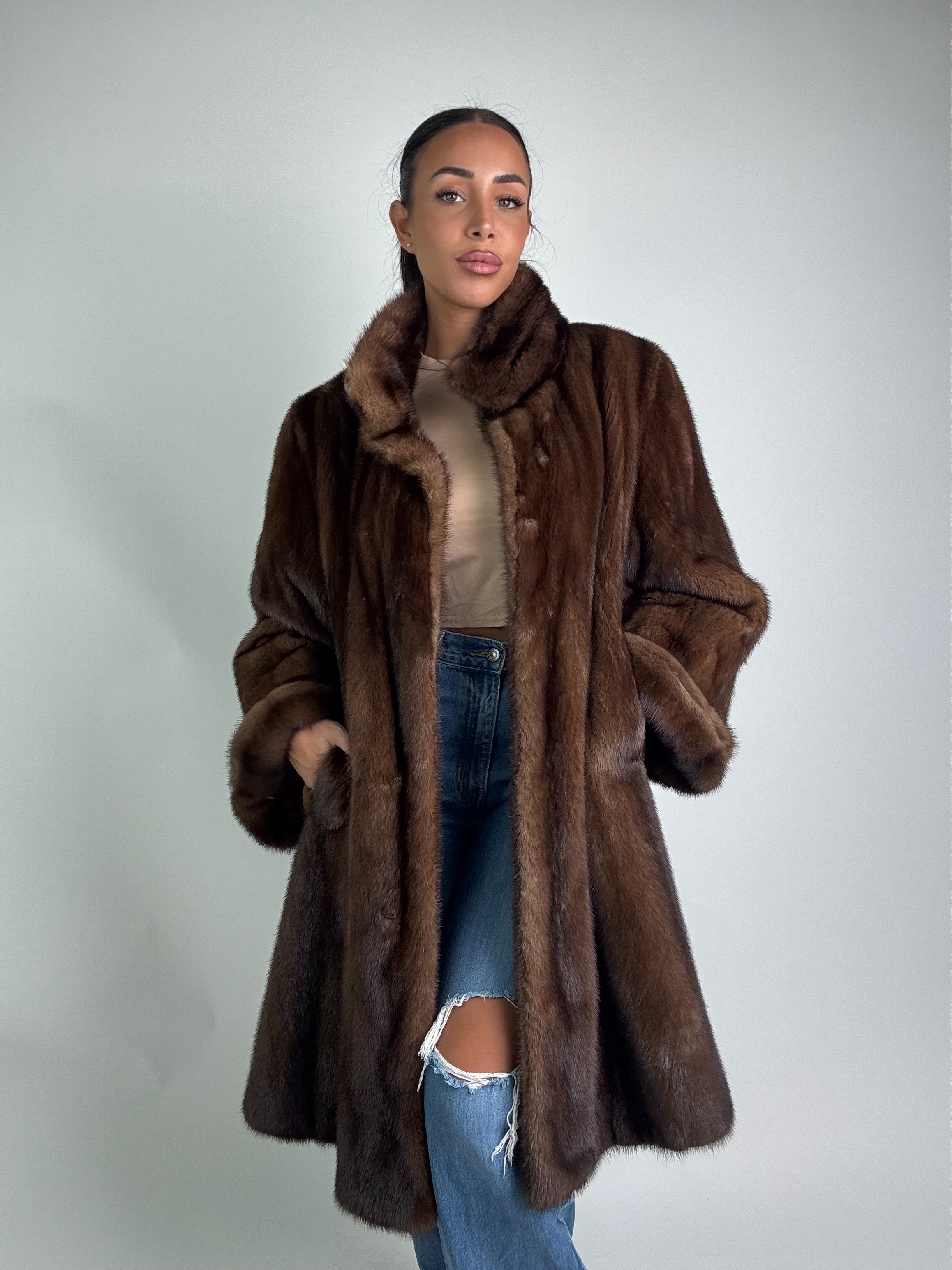 Cappotto in visone N366