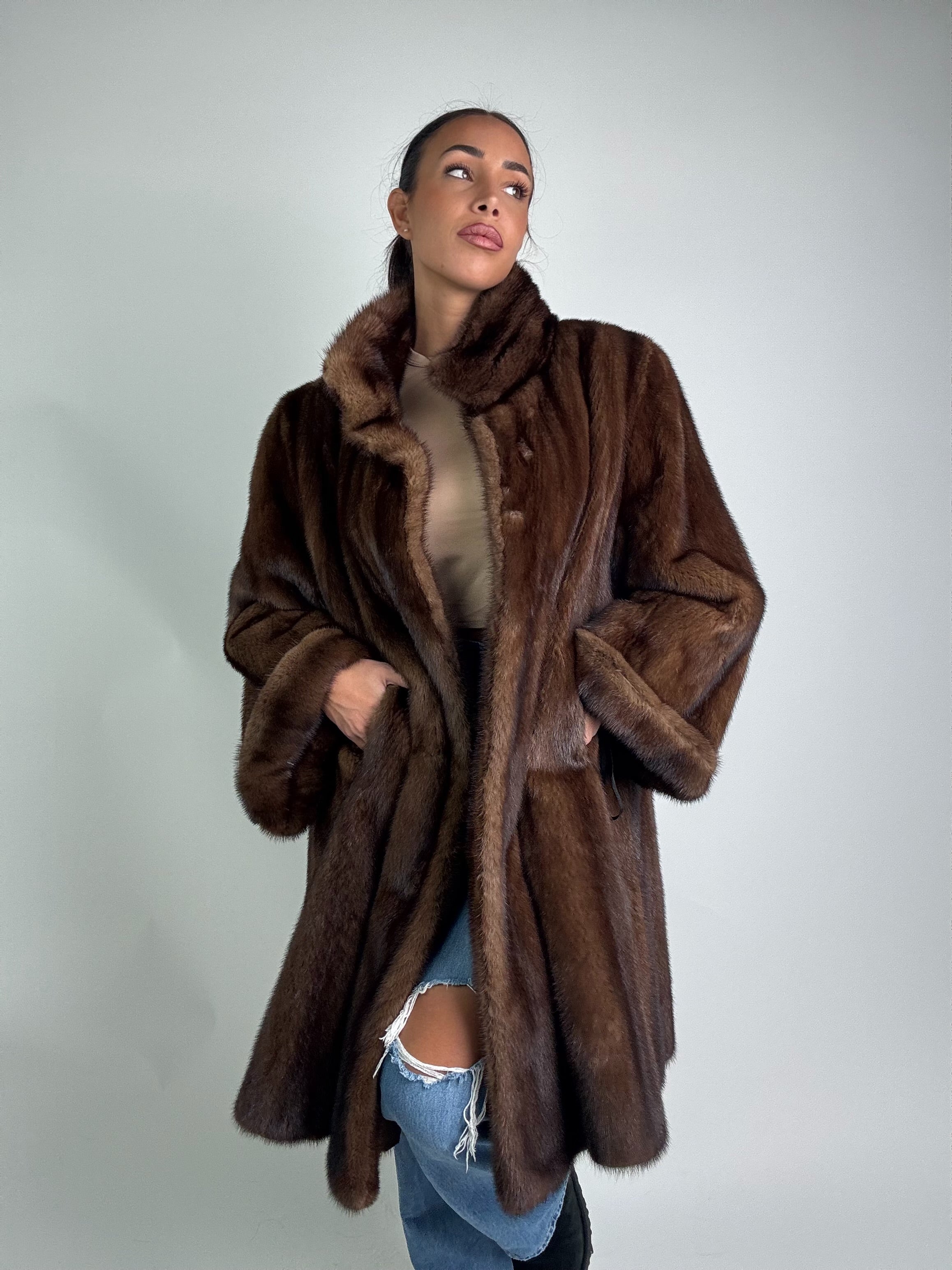 Cappotto in visone N366