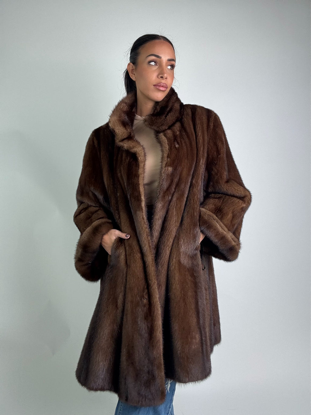 Cappotto in visone N366