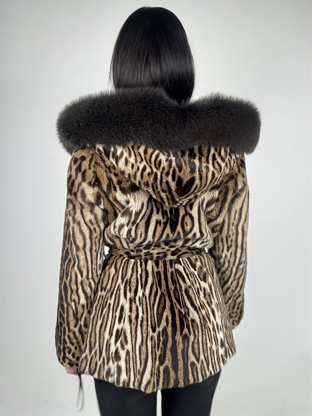 Giacca in leopardo e volpe N48