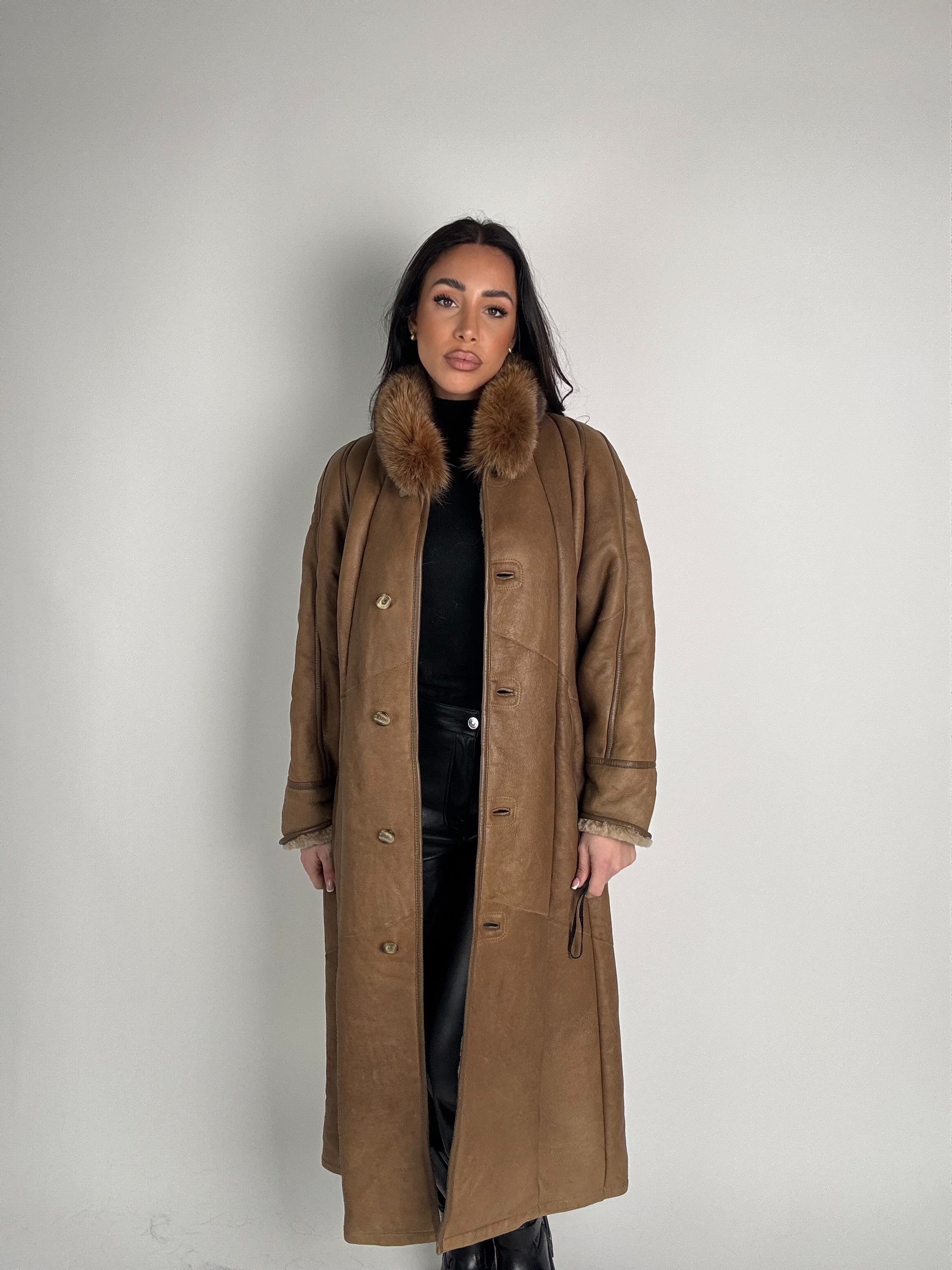 Shearling coat e volpe N200