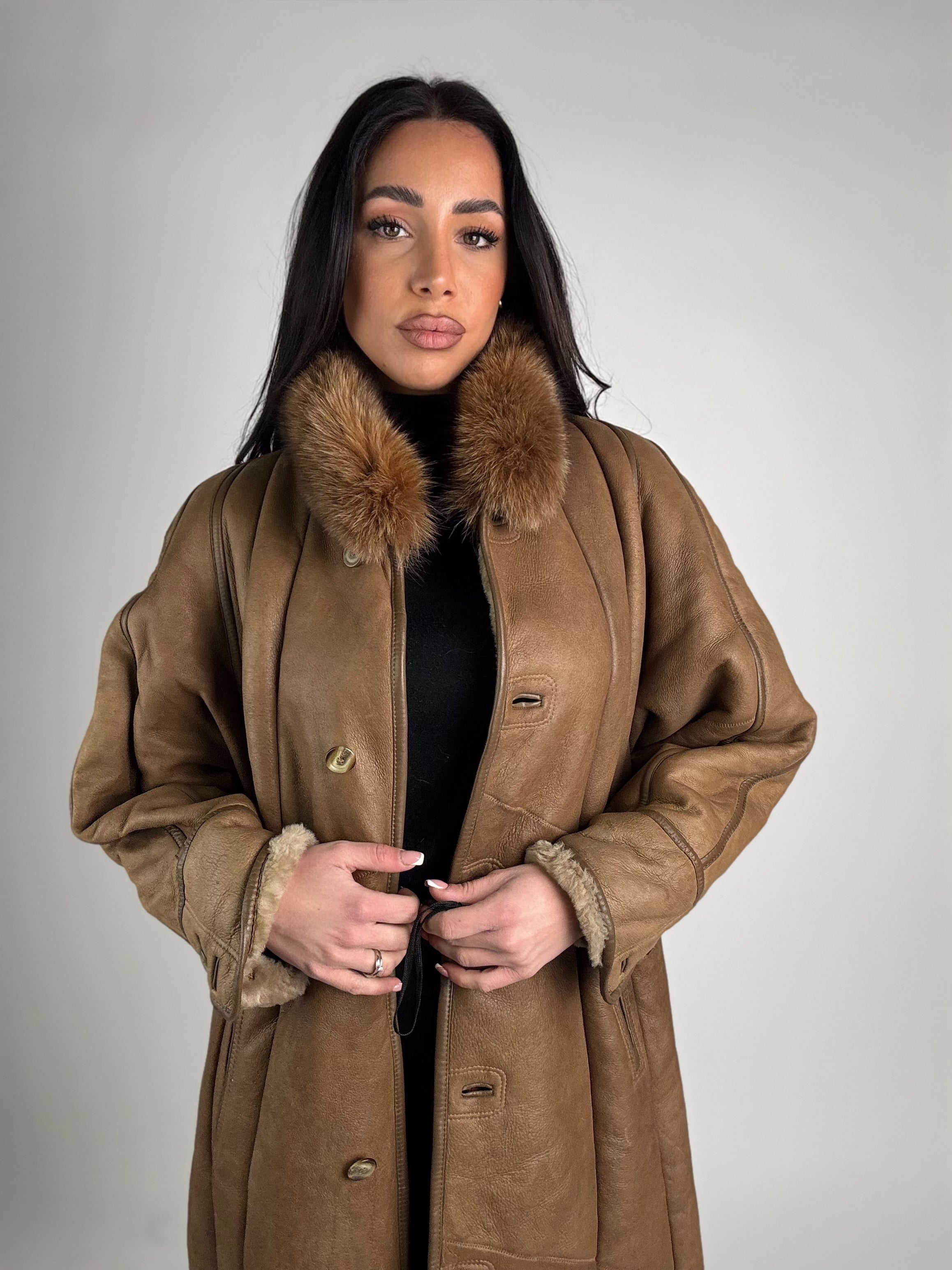 Shearling coat e volpe N200
