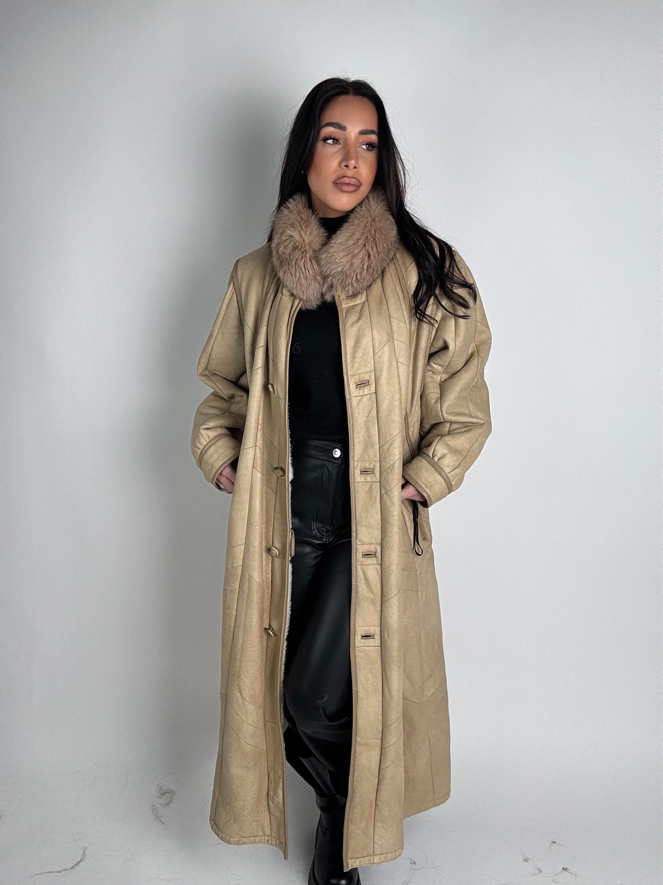 Shearling coat e volpe N201