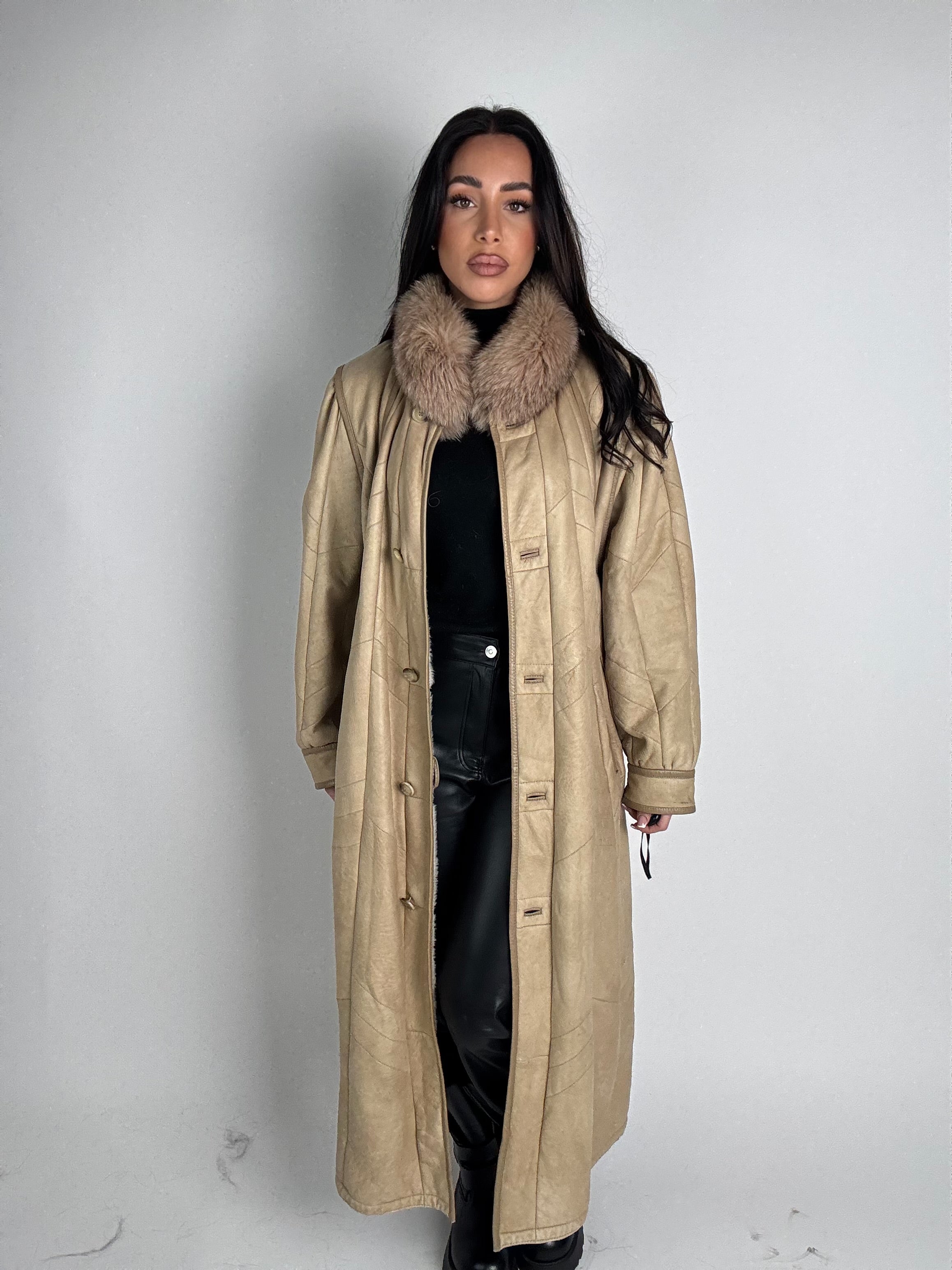 Shearling coat e volpe N201