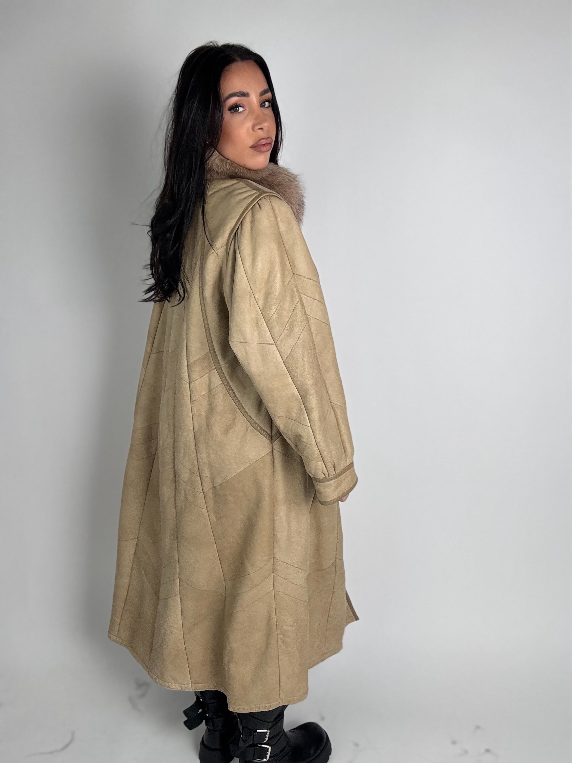 Shearling coat e volpe N201