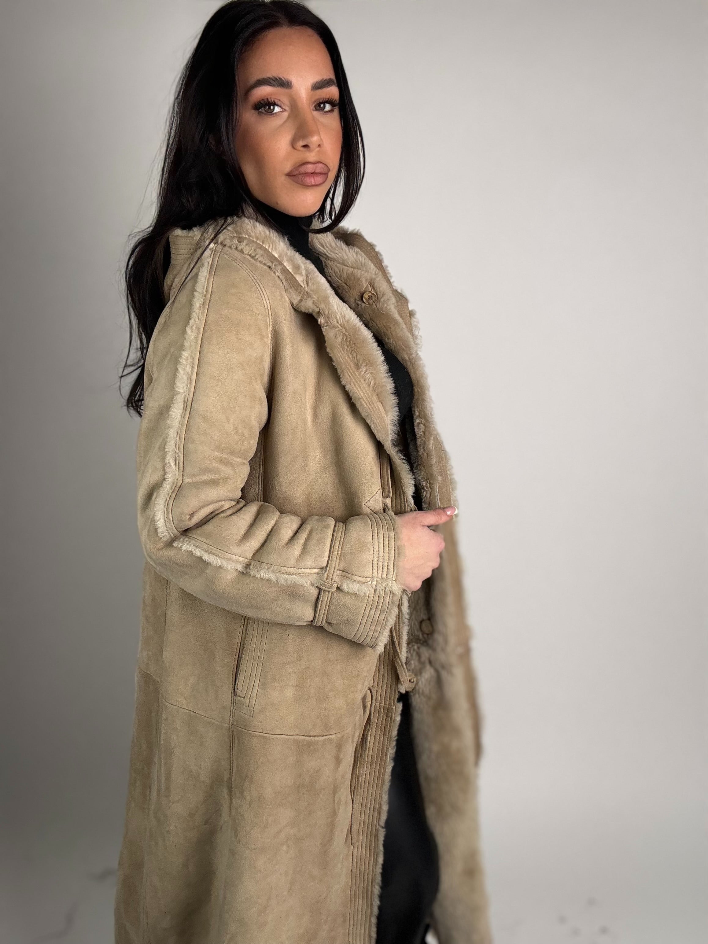 Shearling coat e volpe N202