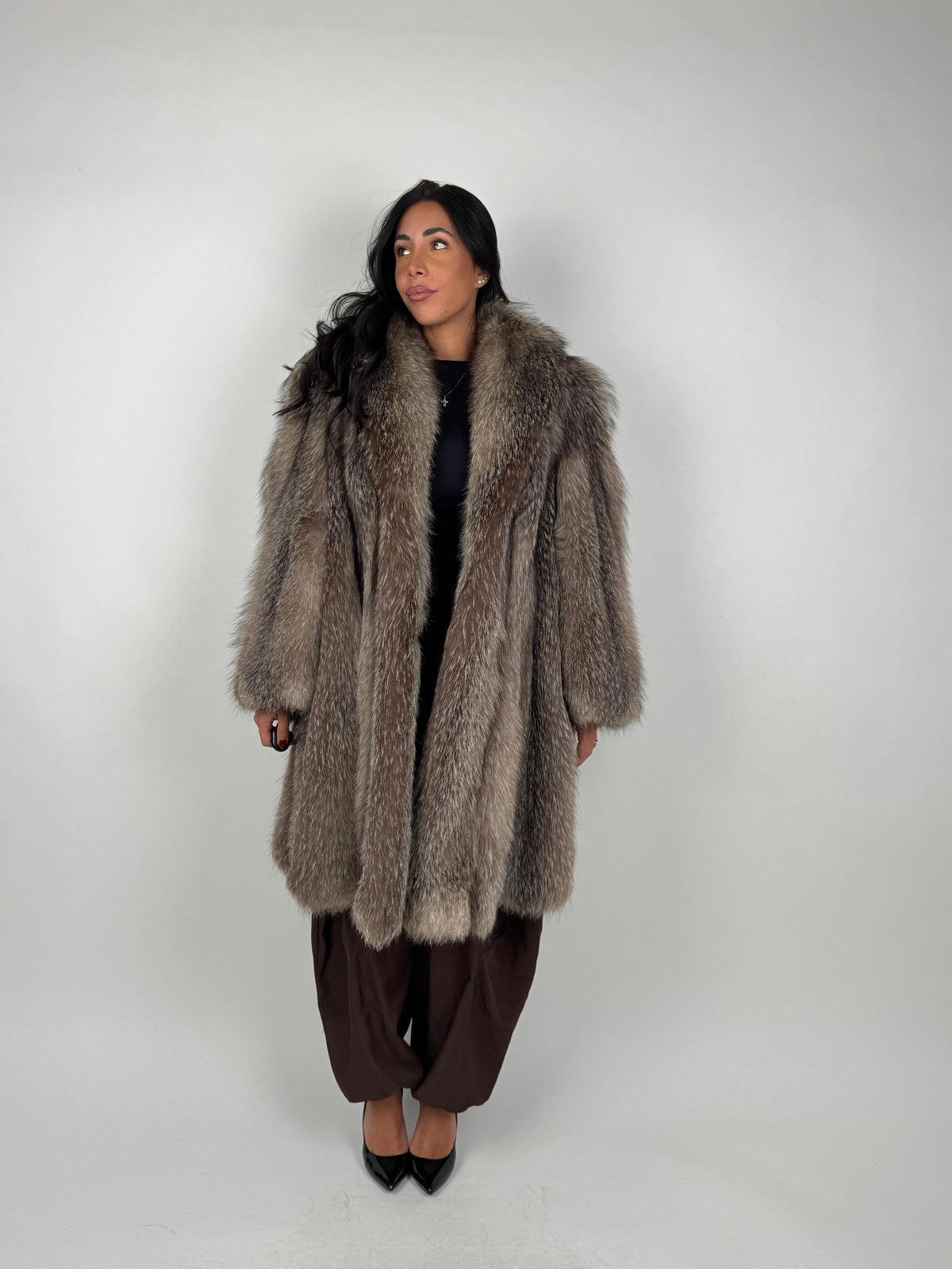 Giacca in volpe frost N250