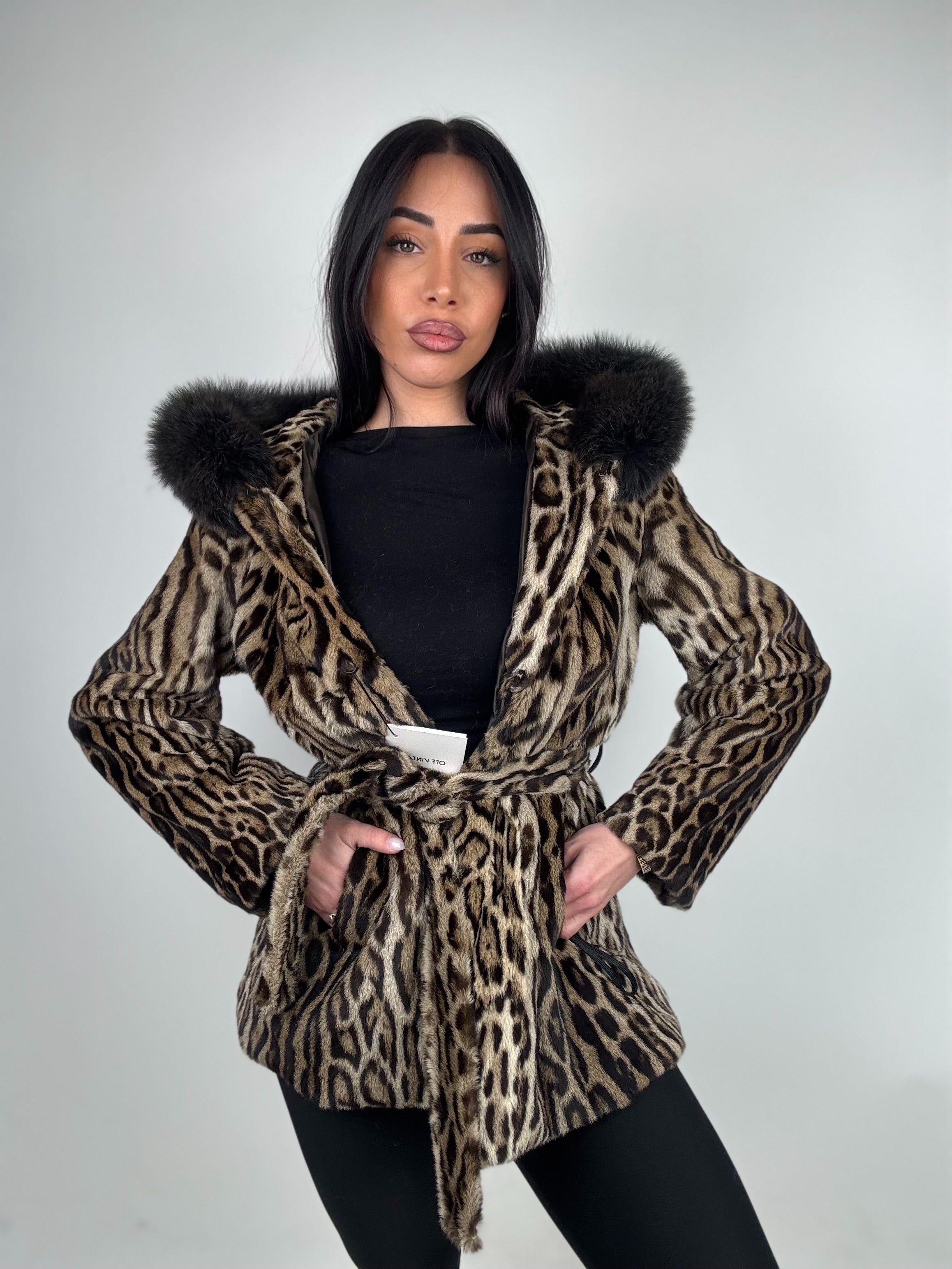 Giacca in leopardo e volpe N48