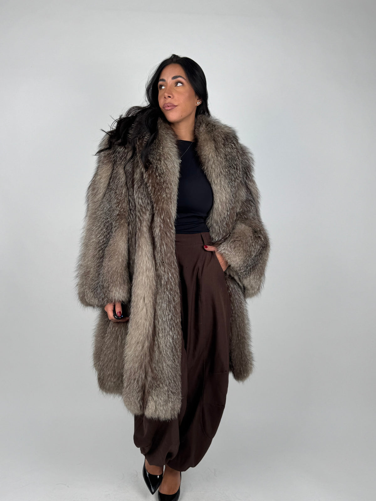 Giacca in volpe frost N250