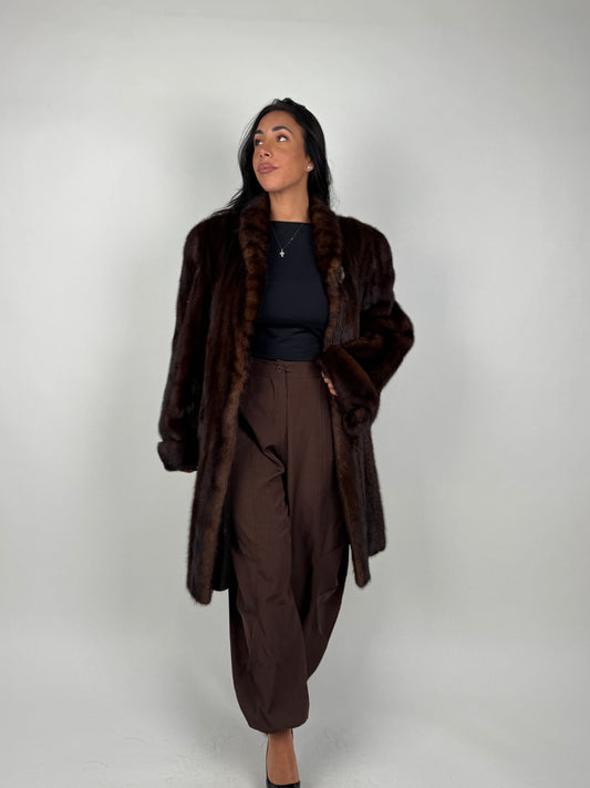 Cappotto in visone N729