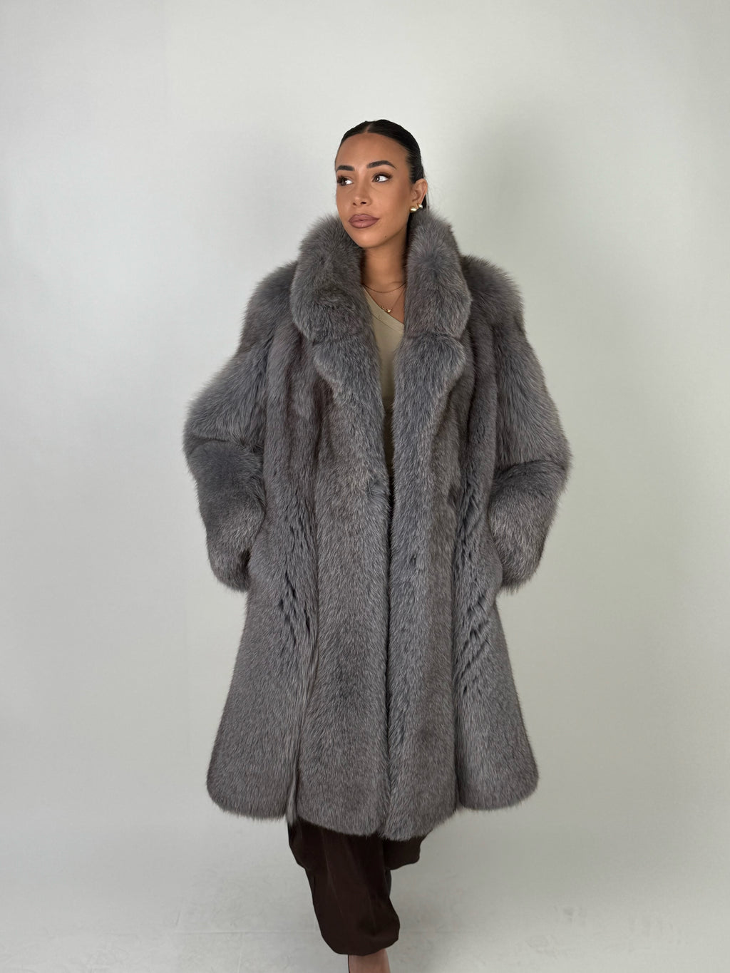 Cappotto in volpe frost N639