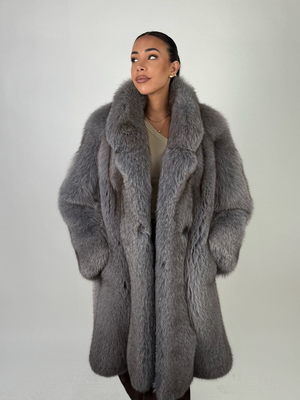 Cappotto in volpe frost N639