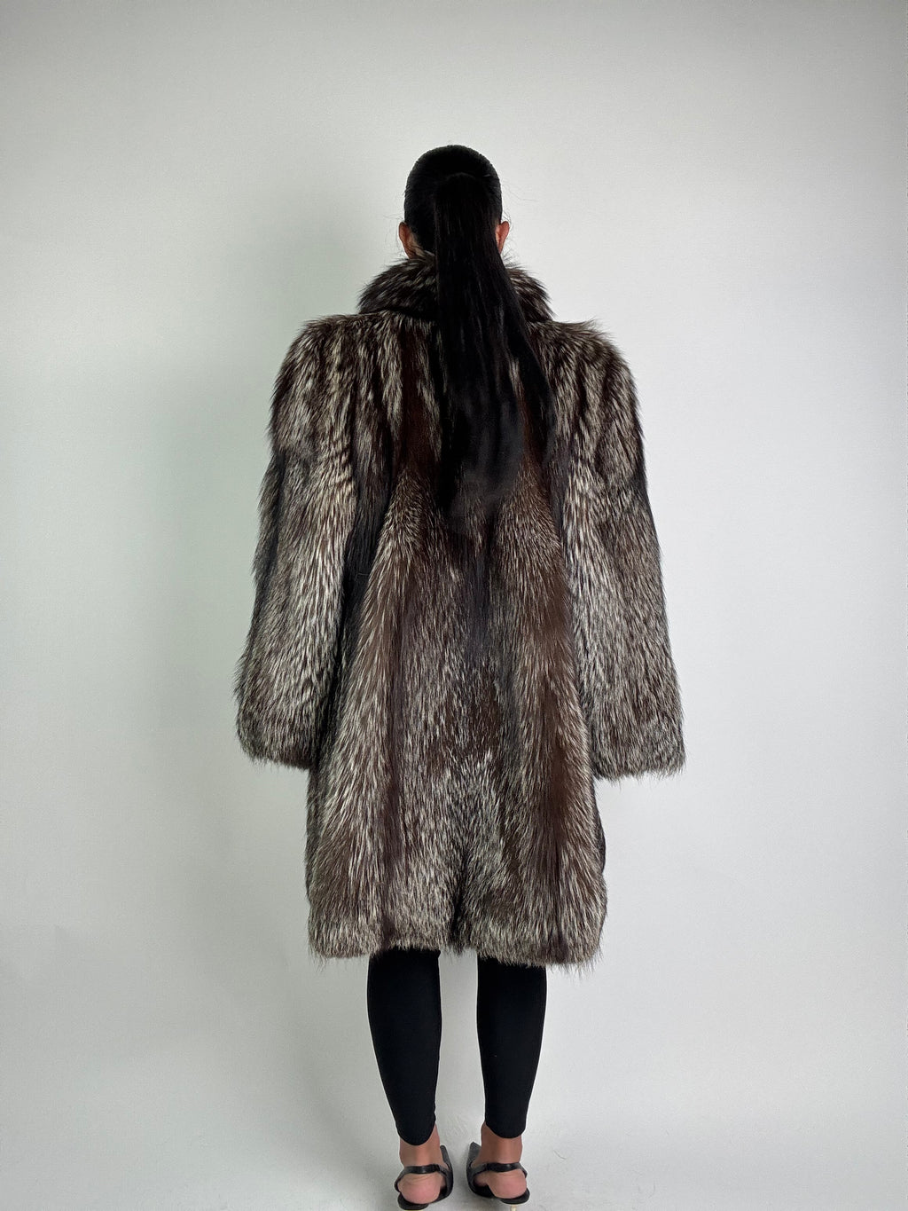 Giacca in volpe argentata N921