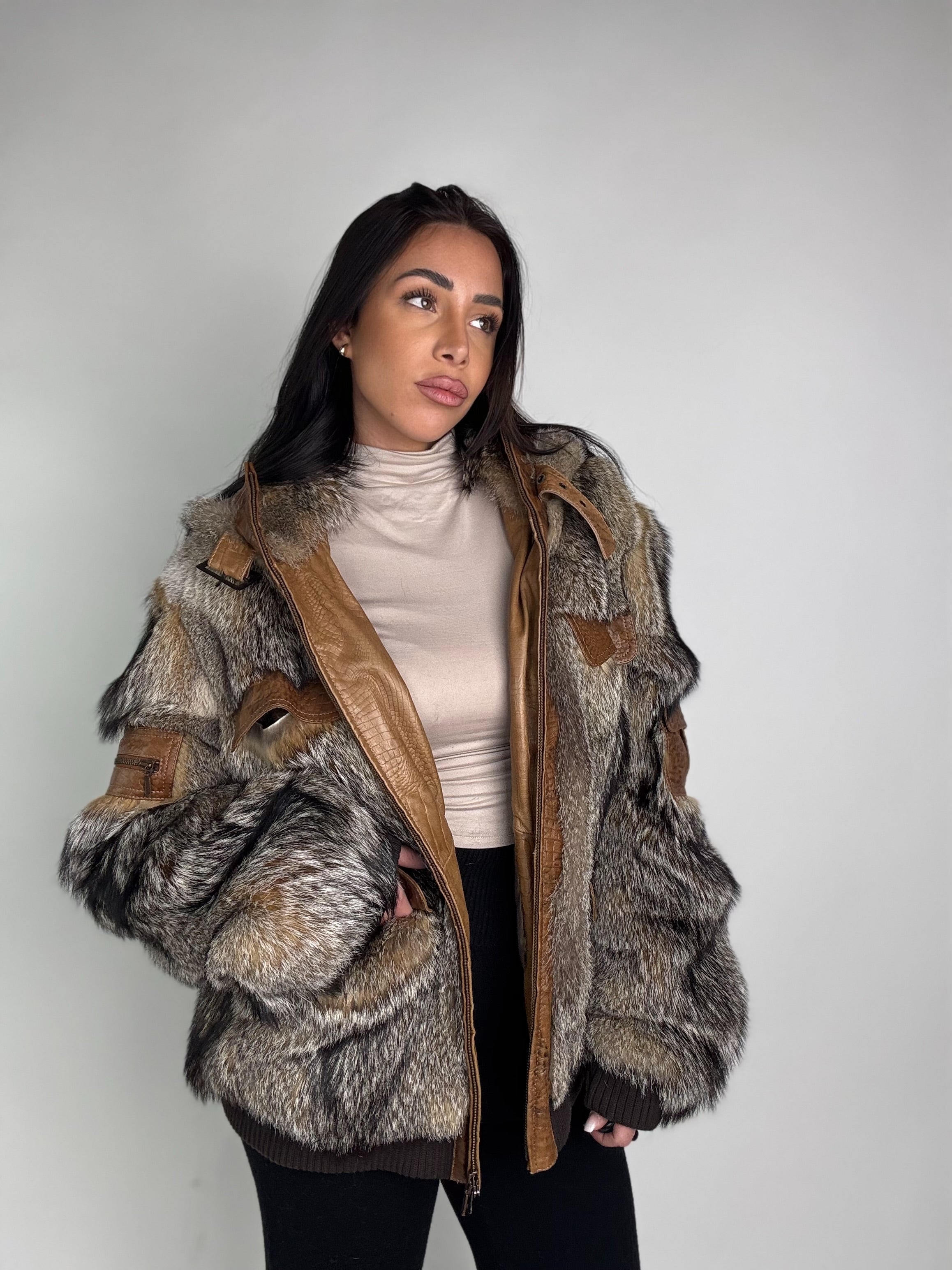 Mink Bomber Jacket