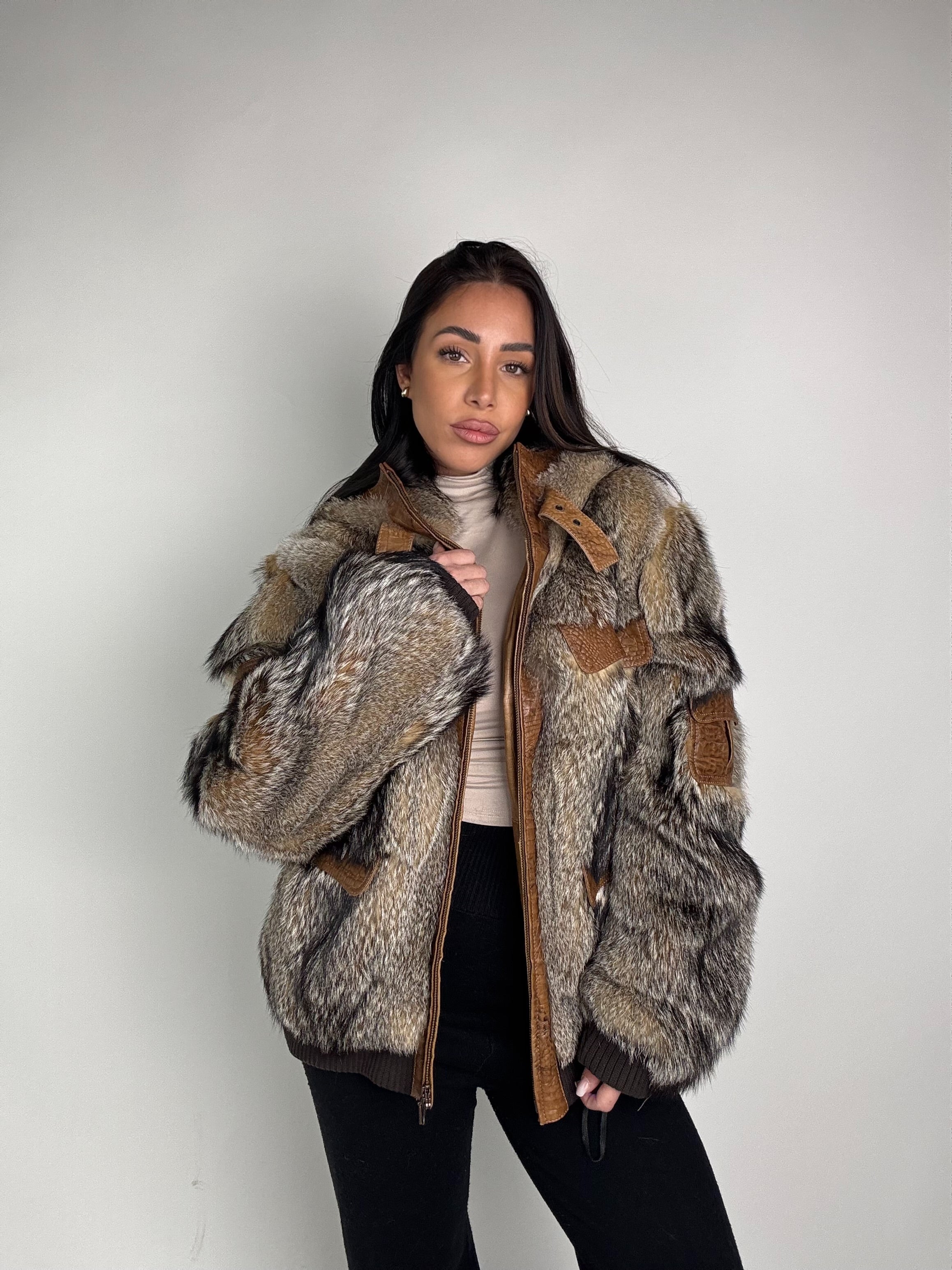 Mink Bomber Jacket