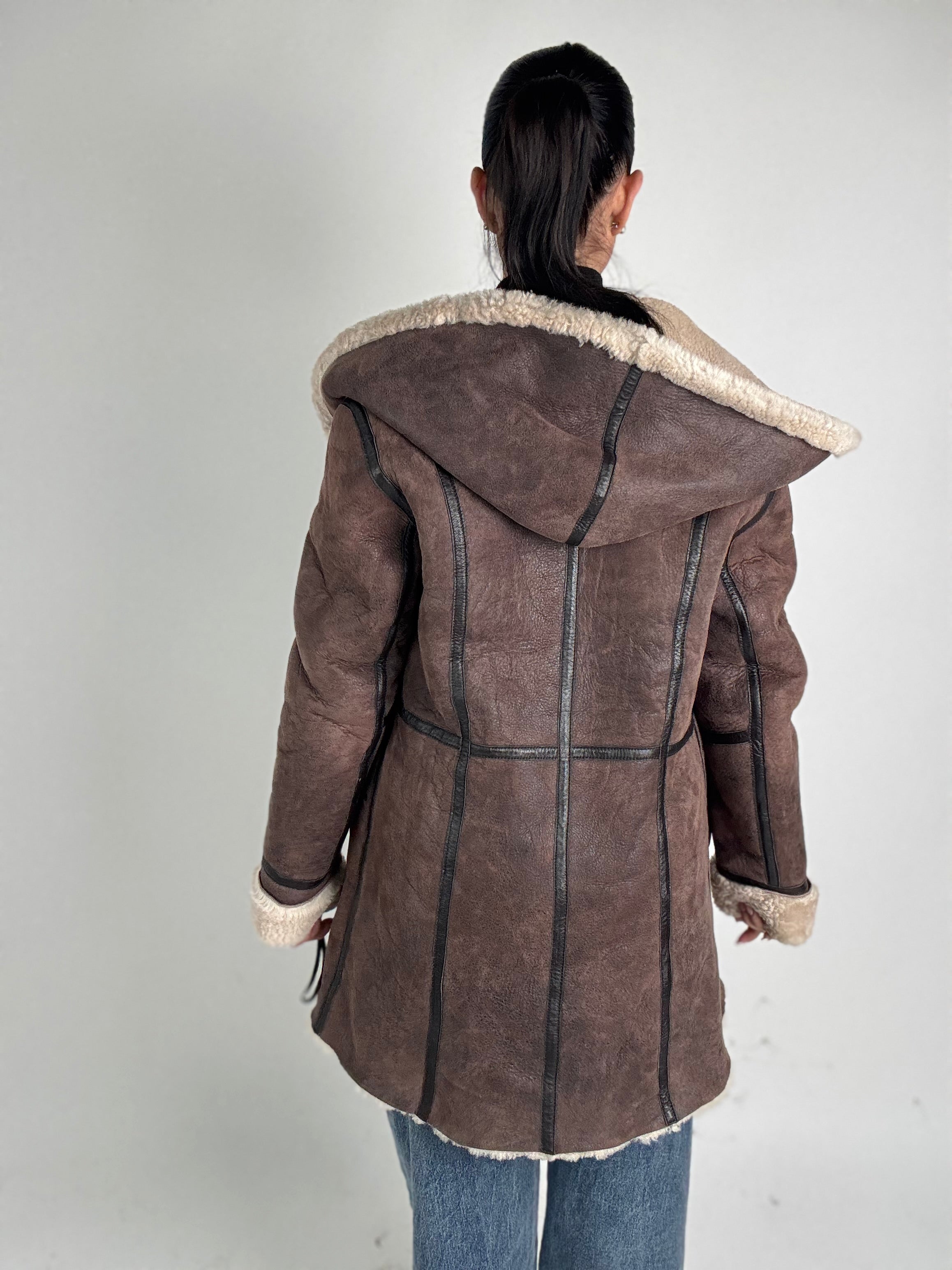 Shearling coat N203